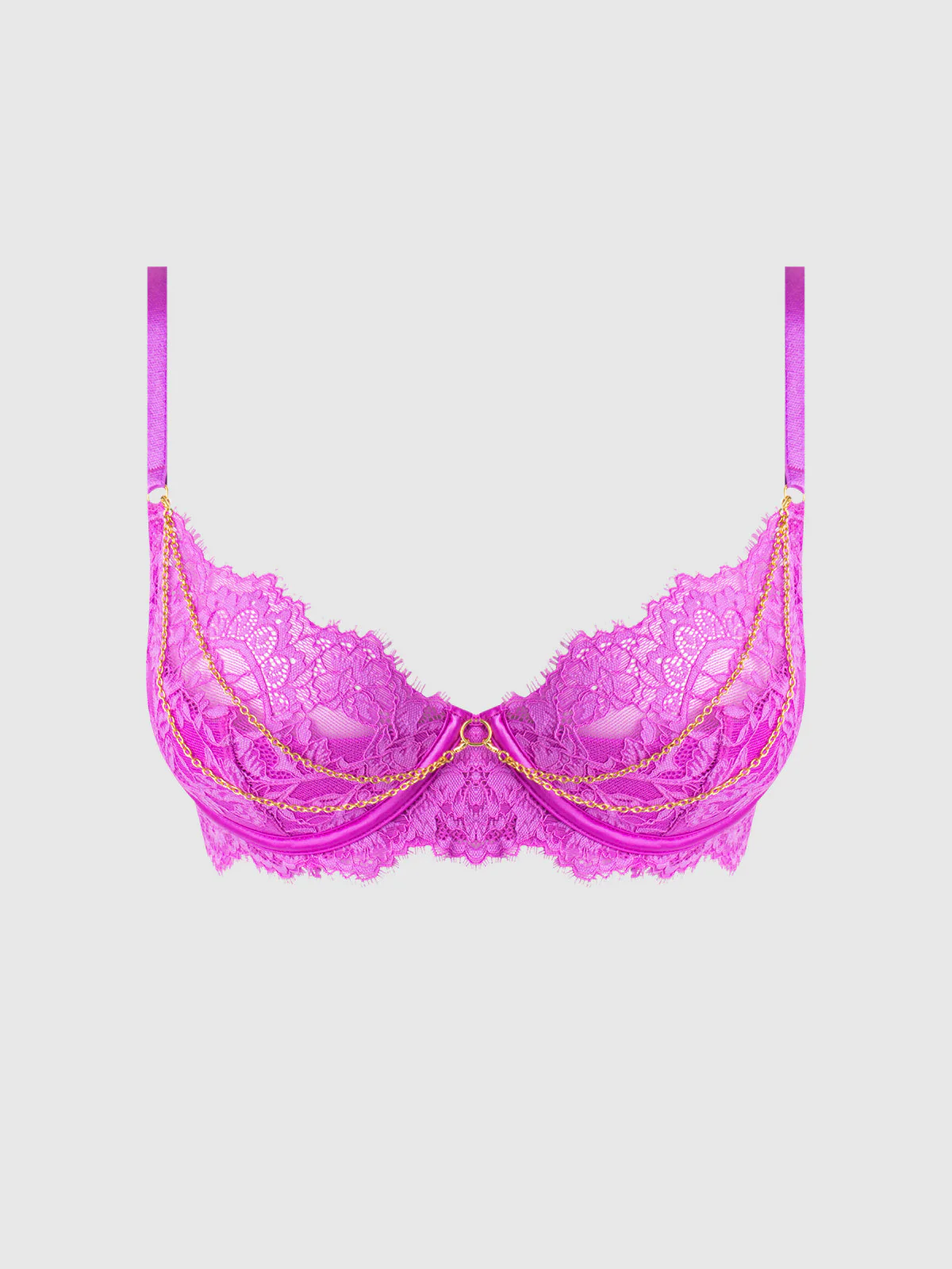 Arianna Lace & Chains Underwire Bra - Image 8