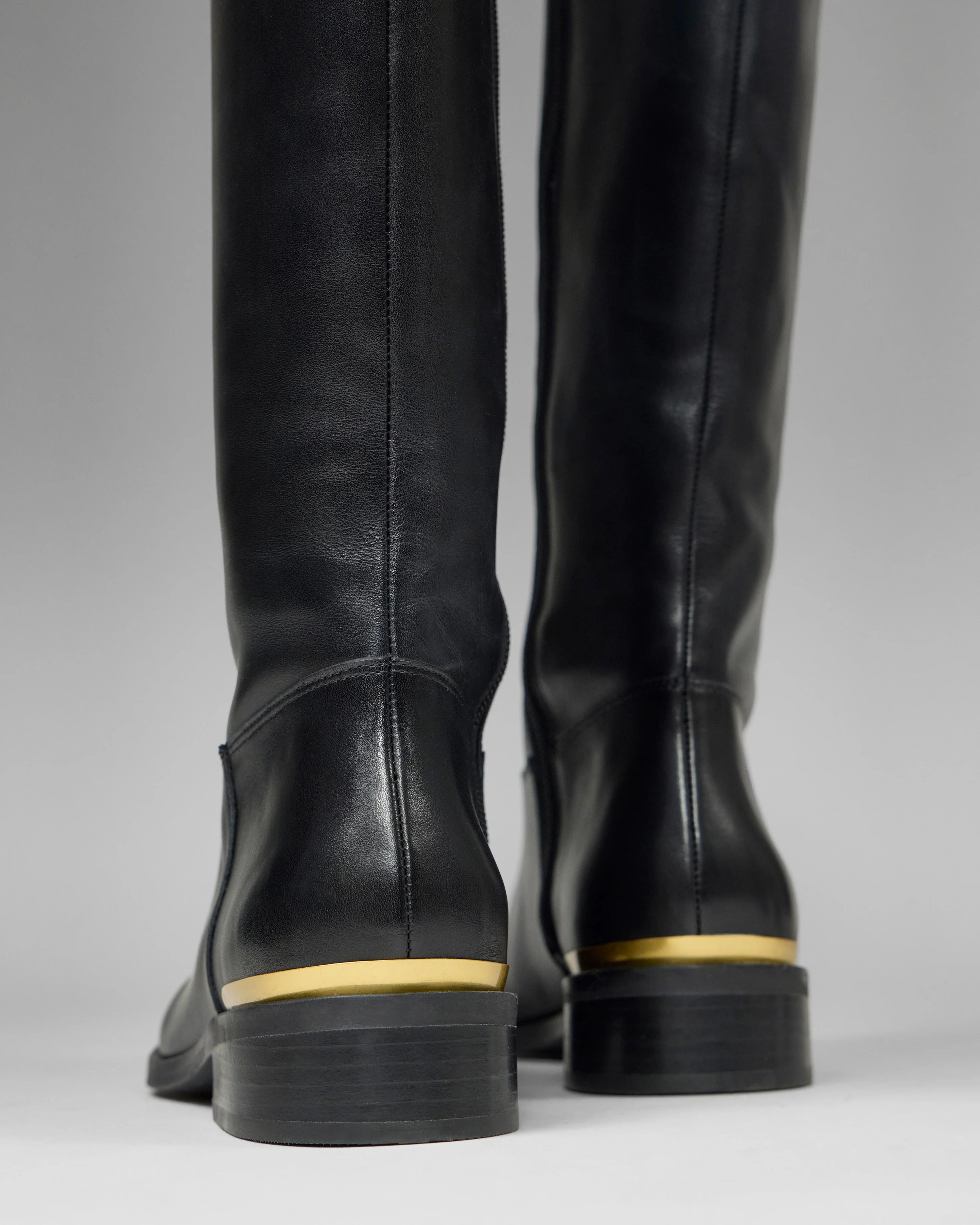 Bercla Extra Wide Calf Knee High Riding Boot - Image 2