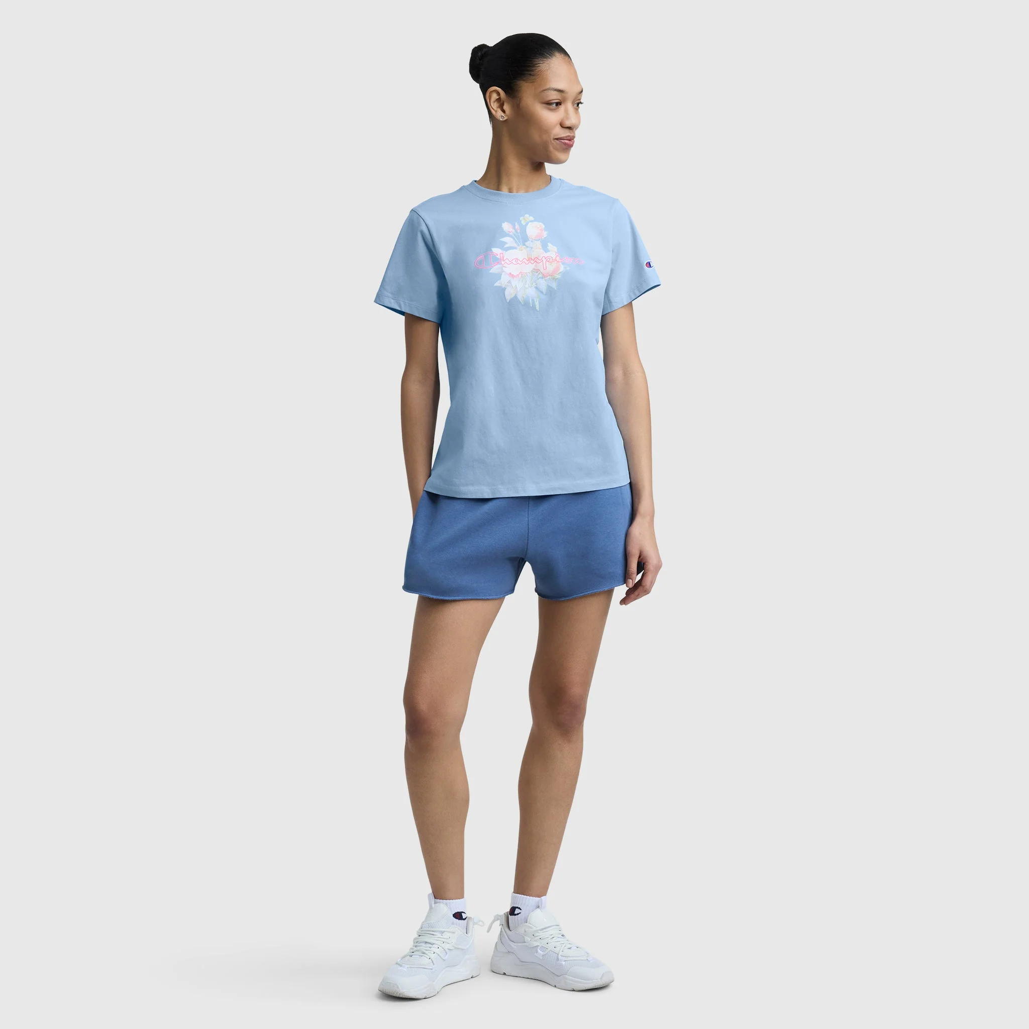 Blurred Roses Graphic T-Shirt, C Logo - Image 5