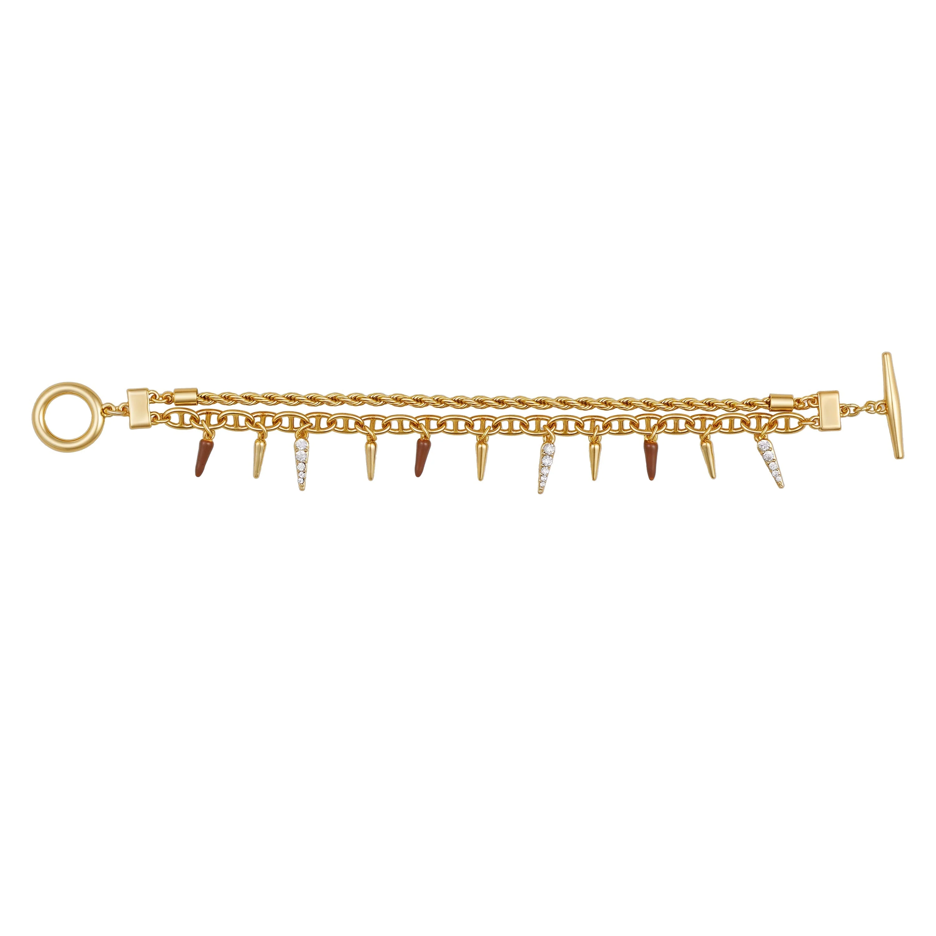 Charm Bracelet With Black Spikes - Image 2