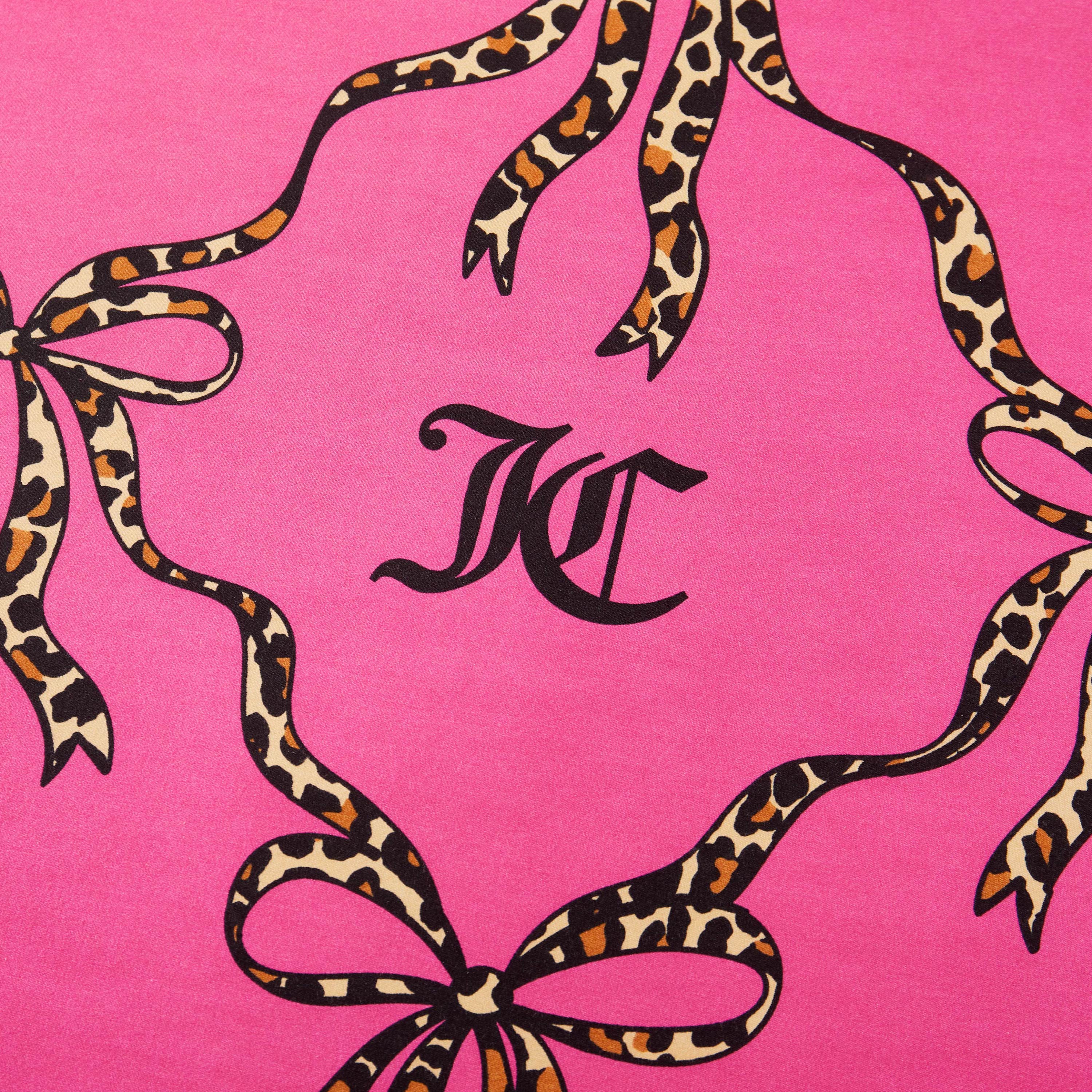Cheetah Bow Trellis Reversible Comforter Set - Image 8
