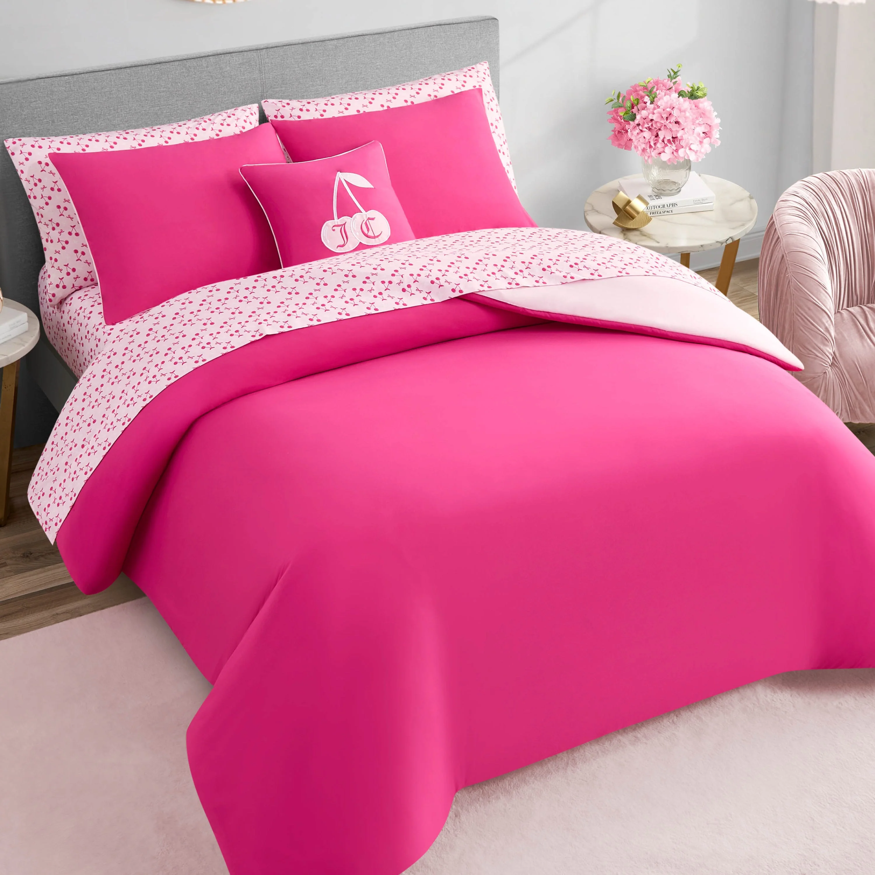 Cherry Reversible Bed in a Bag Bedding Set - Image 5