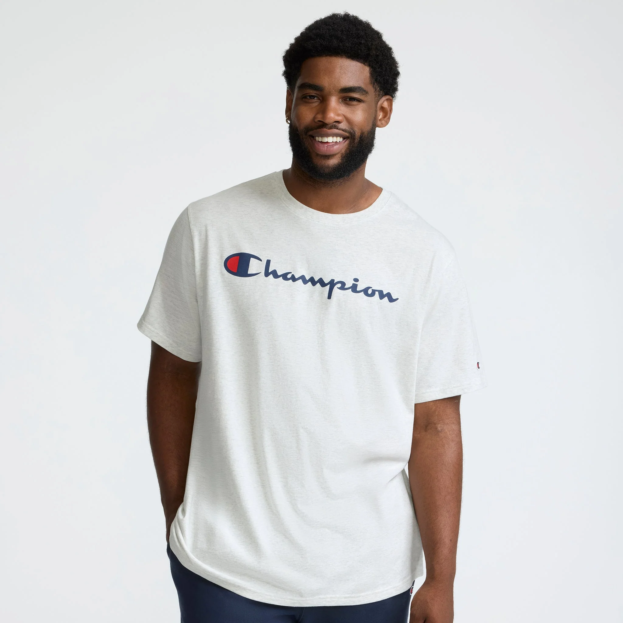 Classic Graphic T-Shirt, Script Logo - Big & Tall