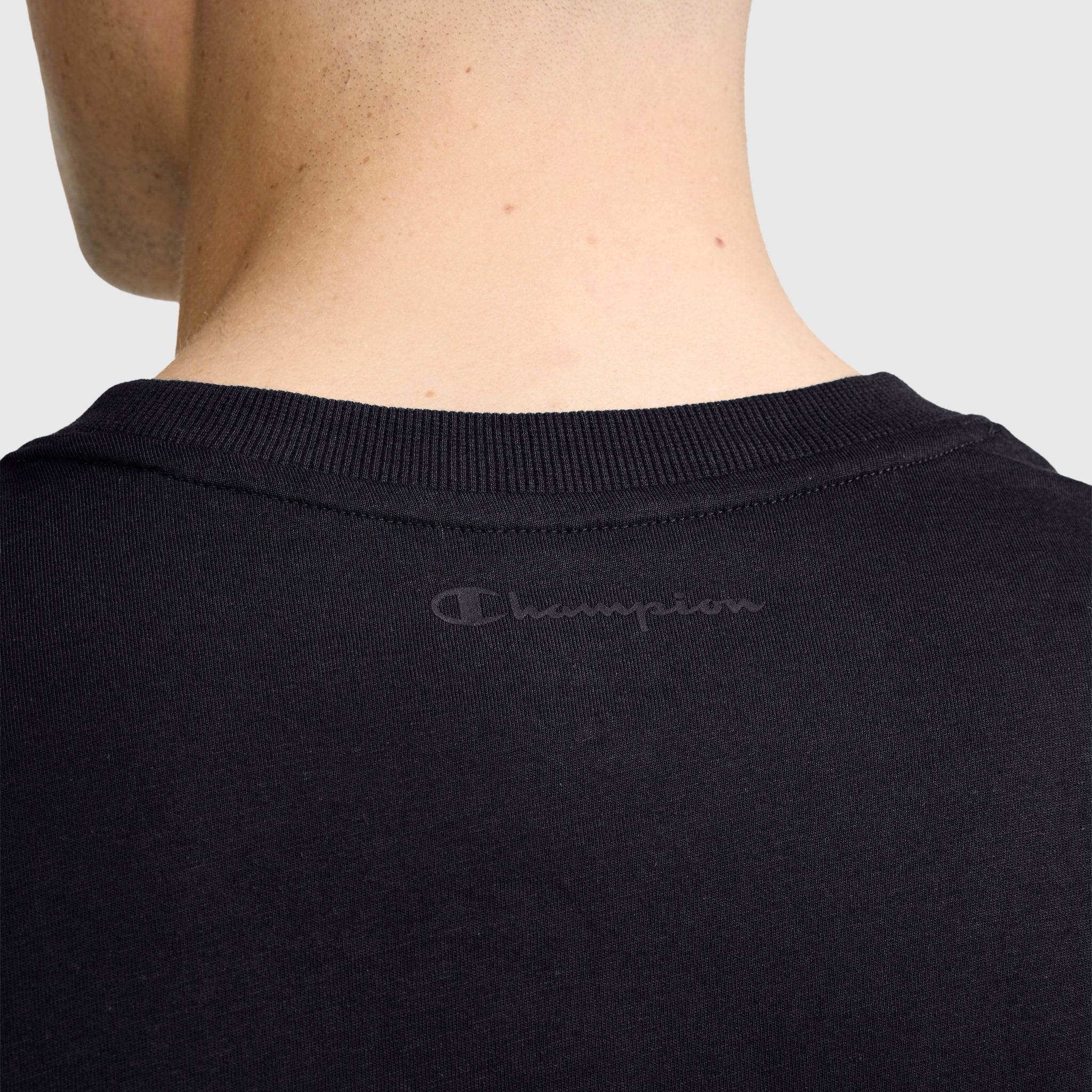 Classic Graphic T-Shirt, Tonal Script Logo - Image 4