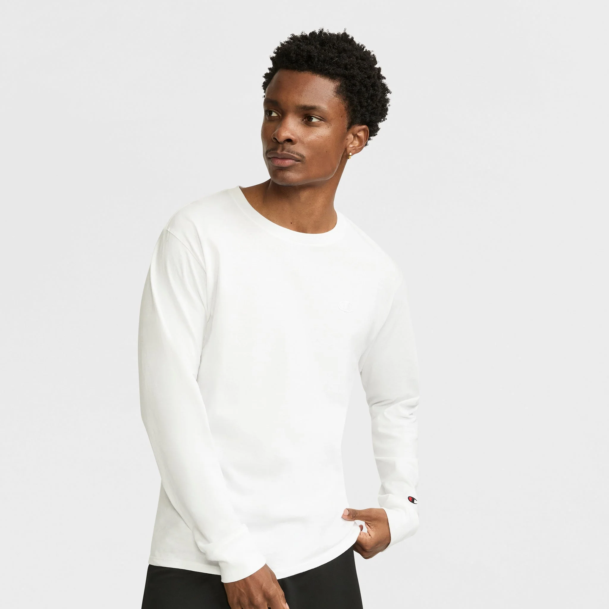 Classic Long Sleeve T-Shirt, Embroidered C Logo