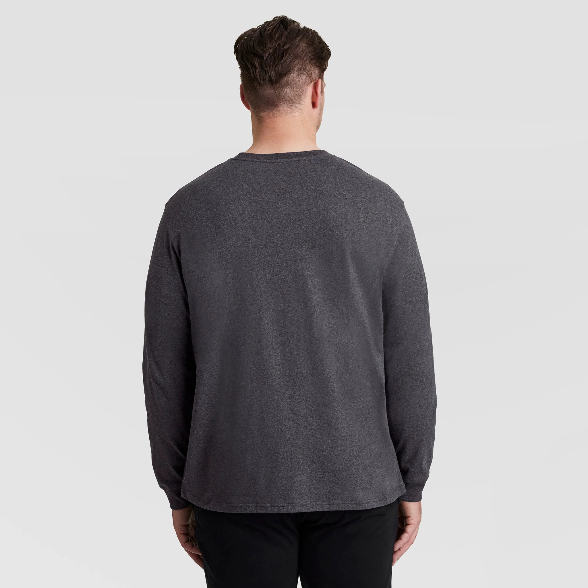 Classic Long Sleeve T-Shirt, Embroidered C Logo - Big & Tall - Image 3
