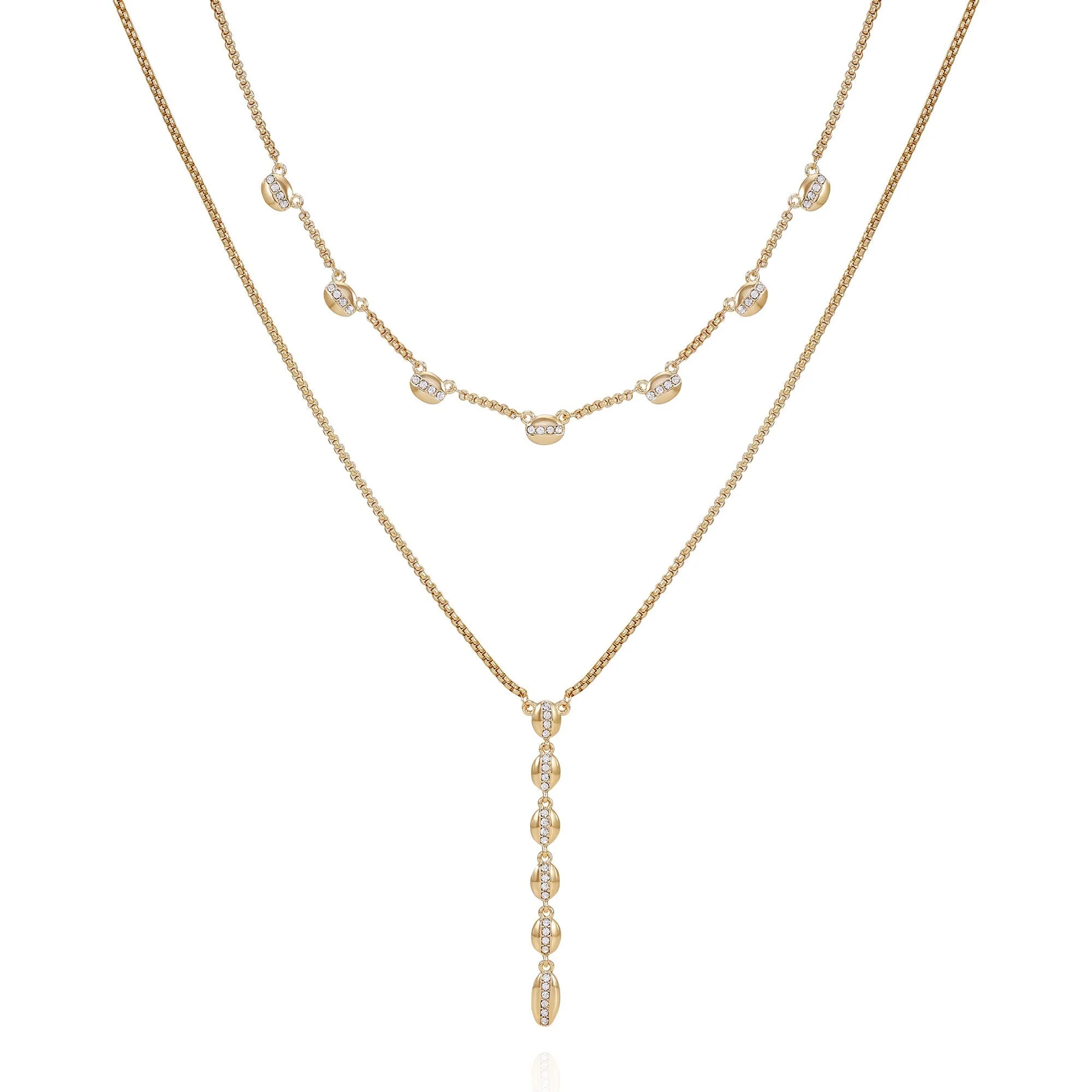 Crystal Layered Necklace