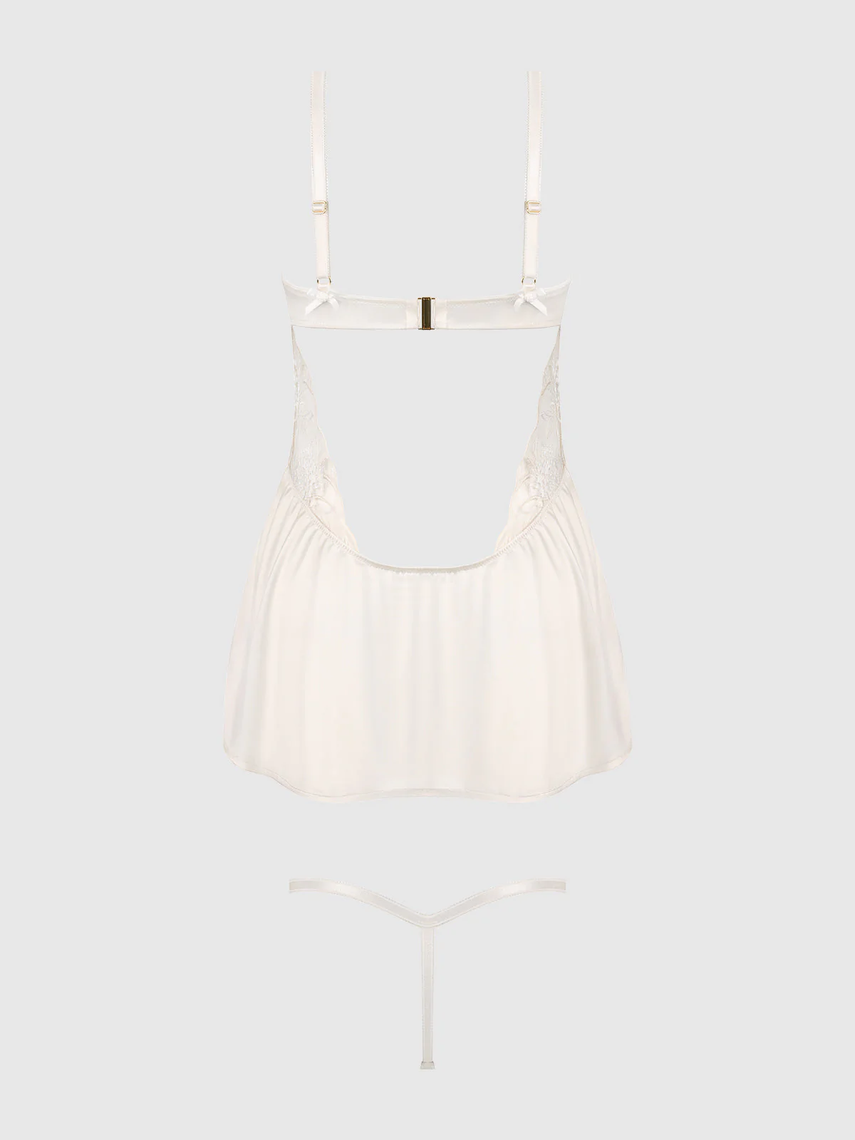 Delfina Embroidered Wireless Babydoll Slip - Image 9