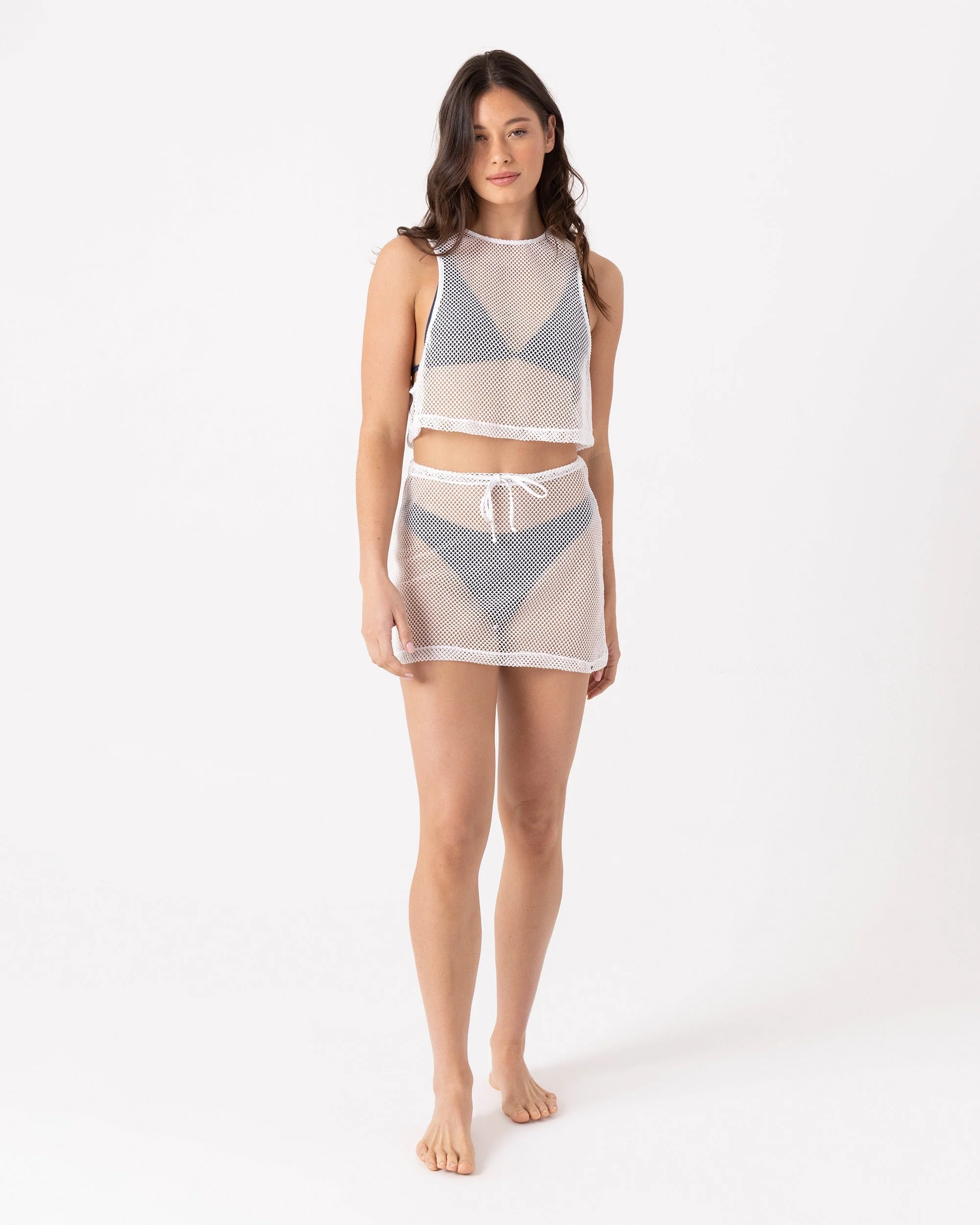 Don't Mesh With Me Crop Top Cover Up - Image 5