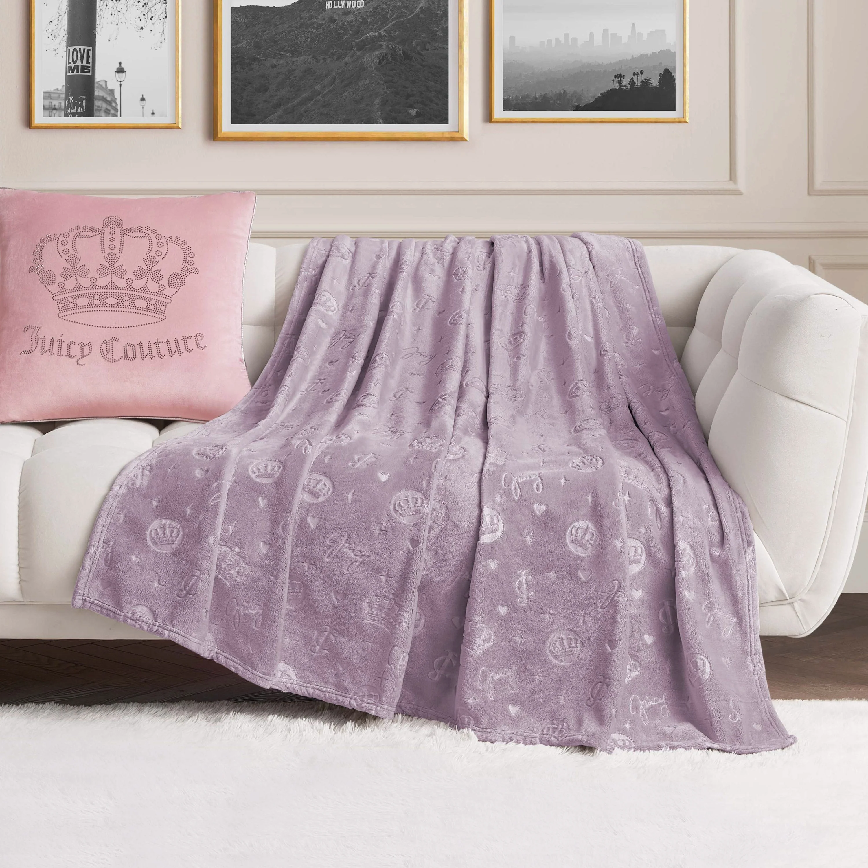 Embossed Plush Oversized Throw Blanket