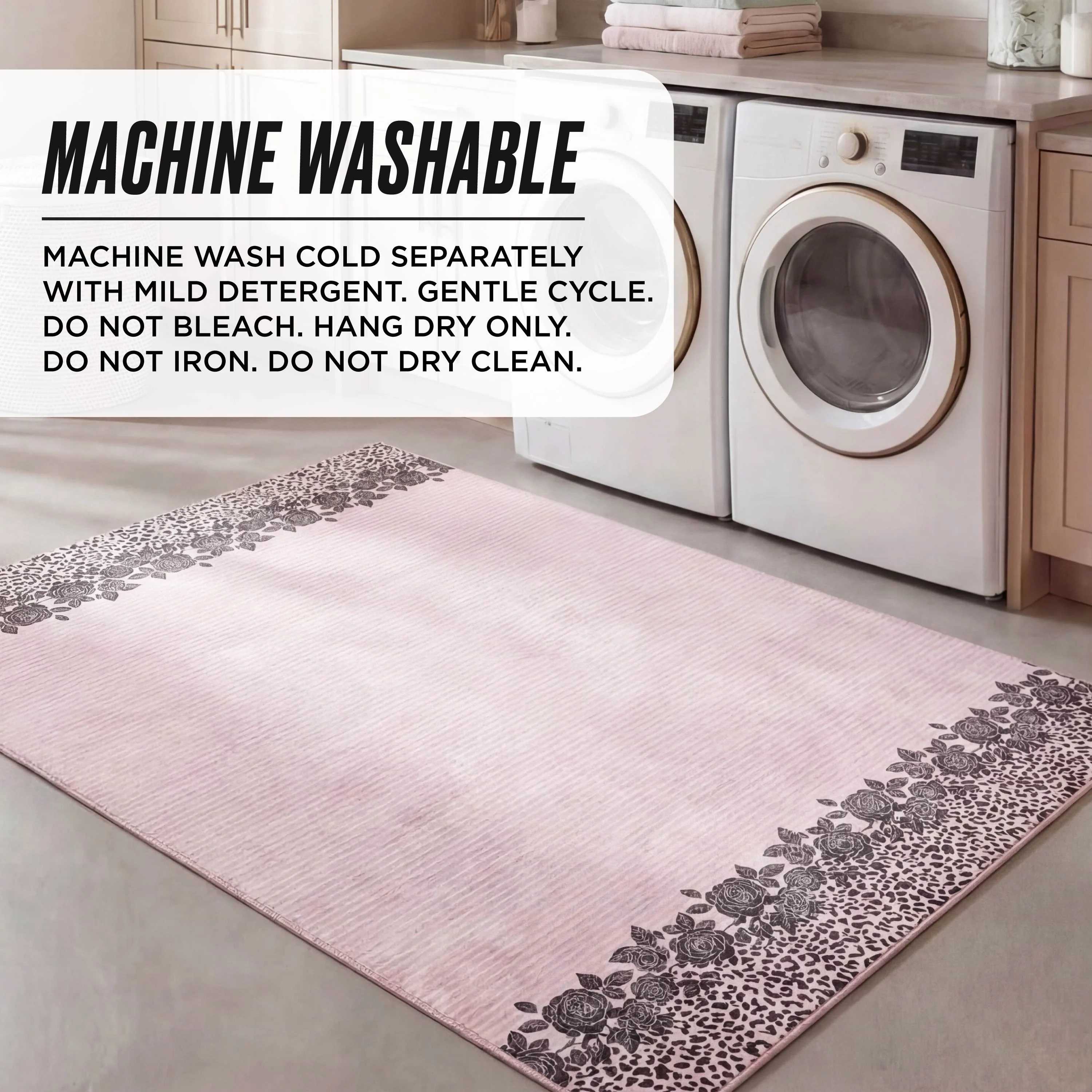 Finely Washable Rug, 5' x 7' - Image 5