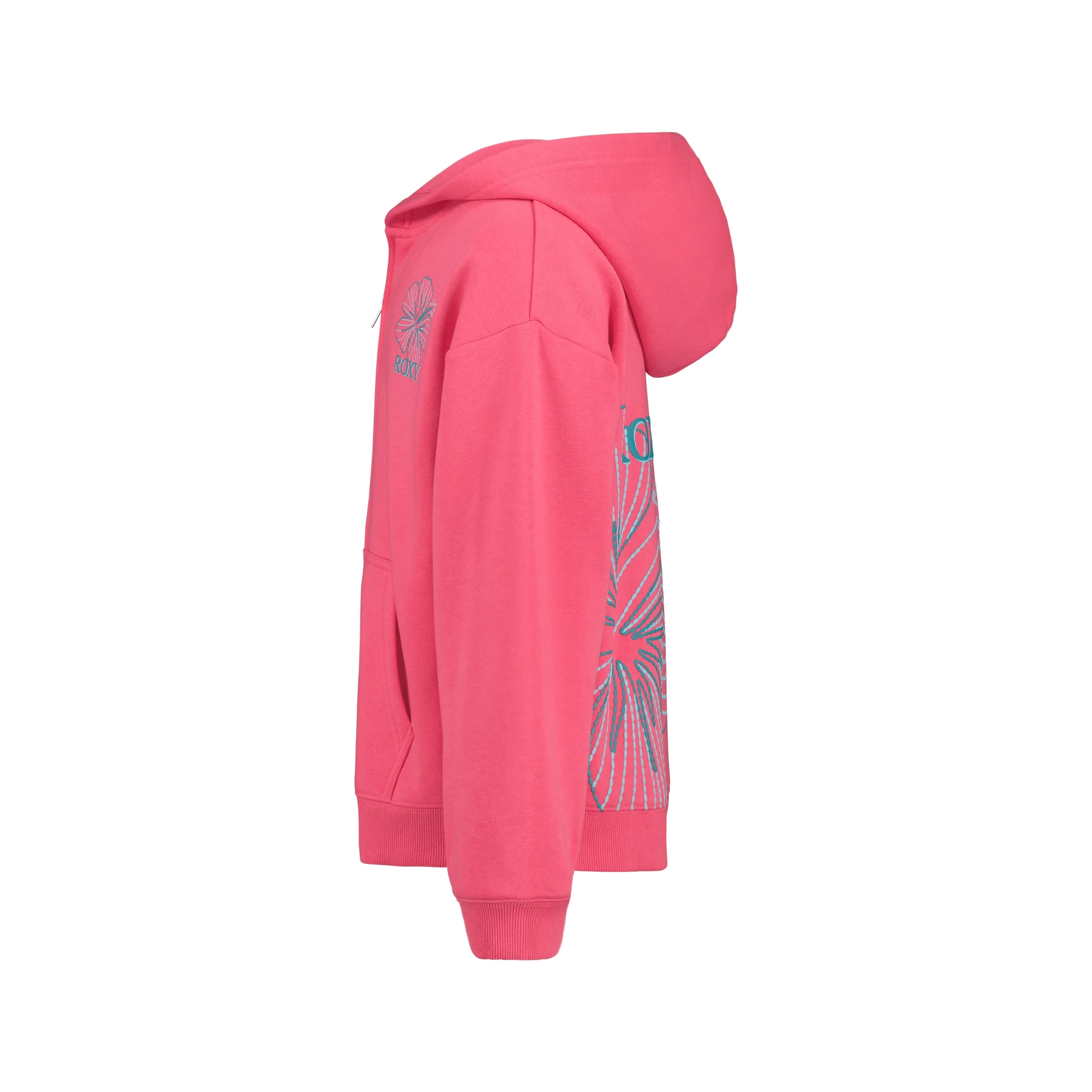 Girls' Hibiscus Stitch Zip Hoodie - Image 3