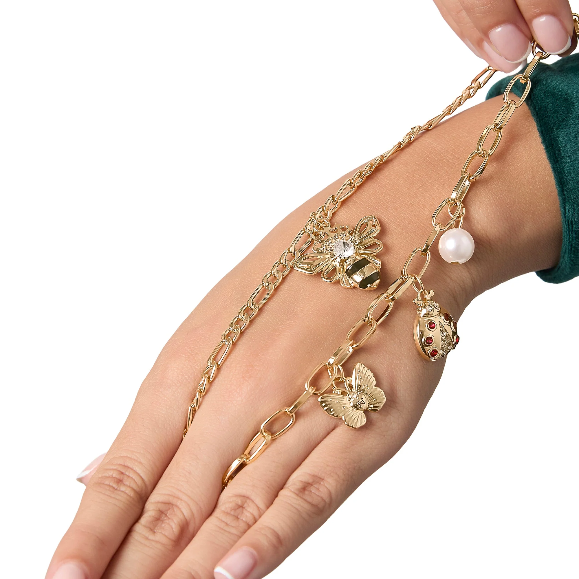 Gold-Tone Charm Bracelet Duo - Image 3