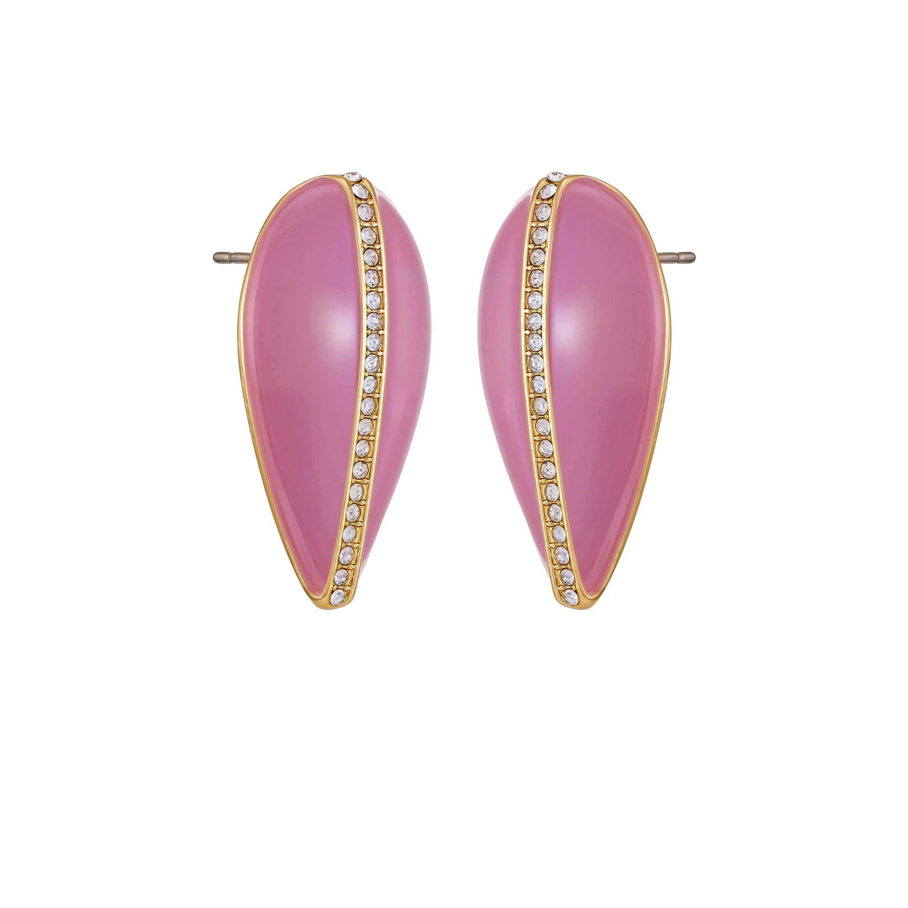 Gold Tone Teardrop Earrings - Image 2