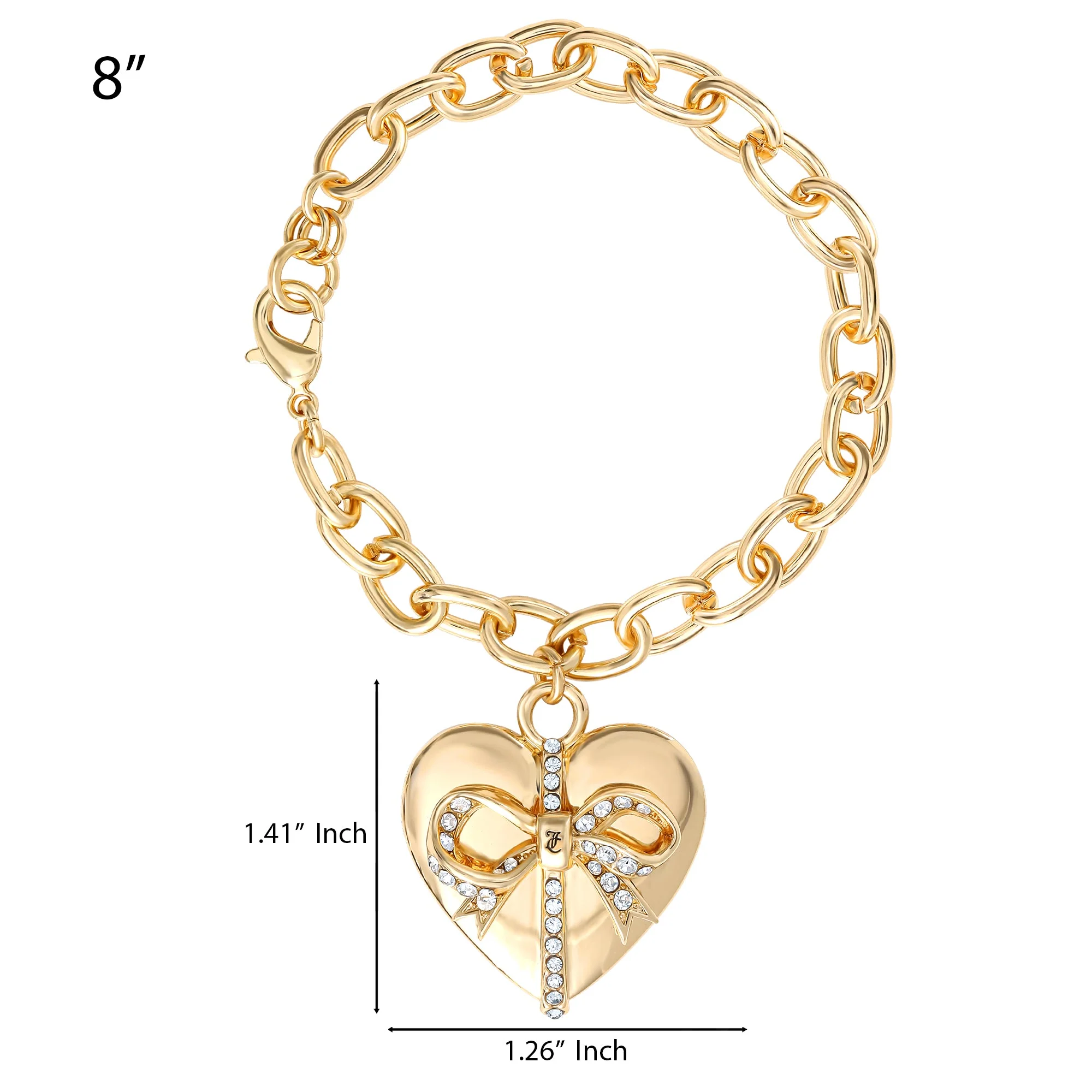 Heart Bow Drop Bracelet - Image 4