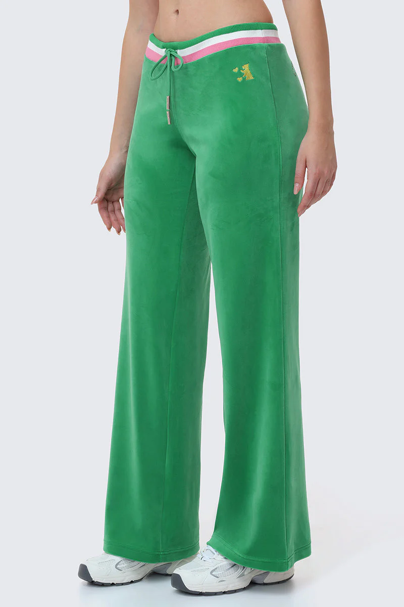 Heritage Stripe Bling Velour Track Pants - Image 6
