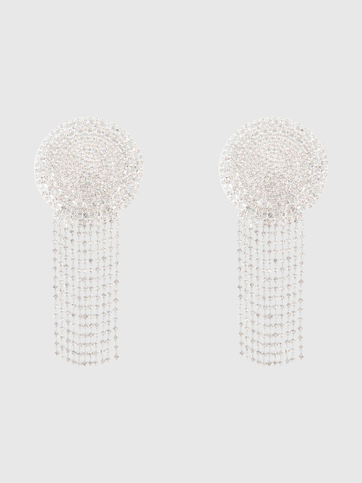 Intricate Rhinestone Fringe Pasties - Image 3