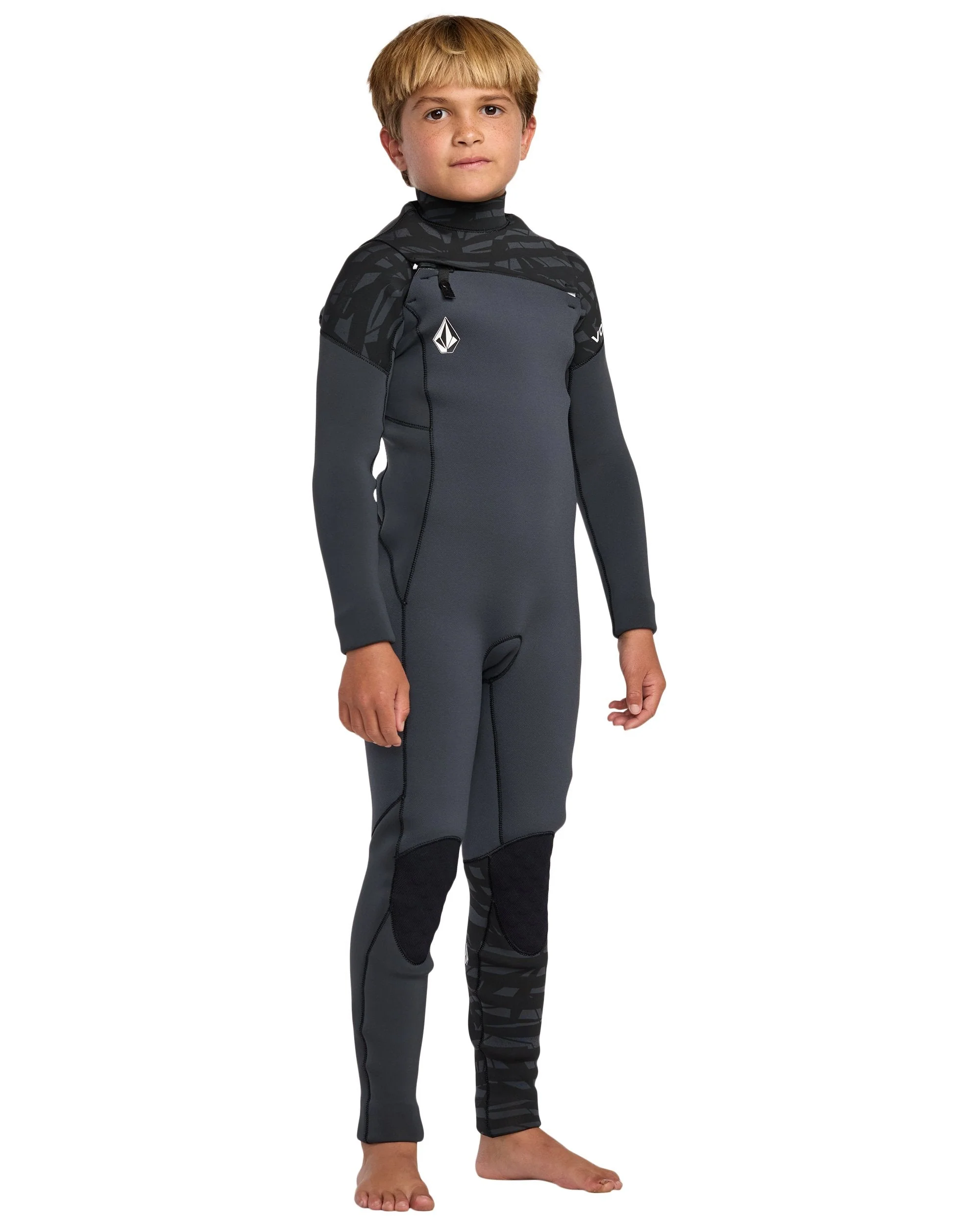 Kids' Big Boys' 3/2MM Modulator Chest Zip Full Wetsuit - Image 5