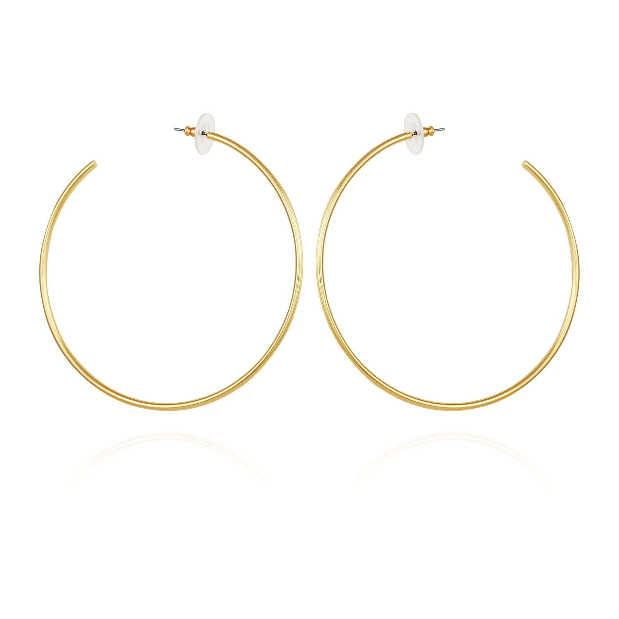 Large Open Hoop Earrings