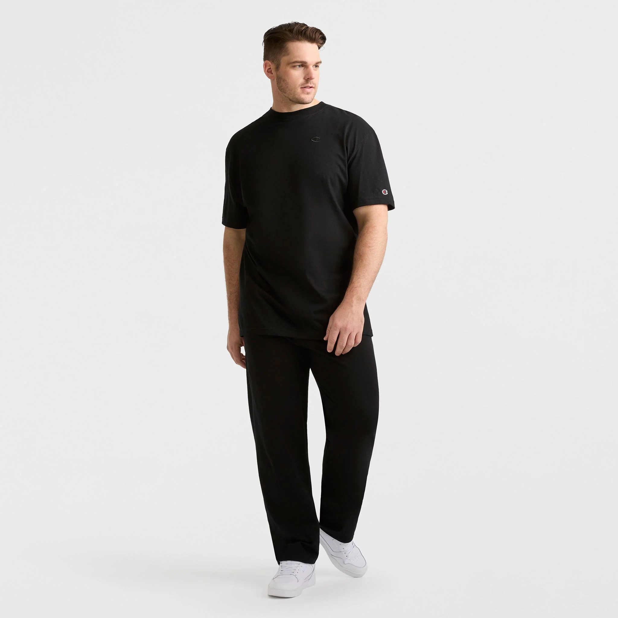 Lightweight Lounge Pants, Open Hem, C Logo - Big & Tall - Image 4