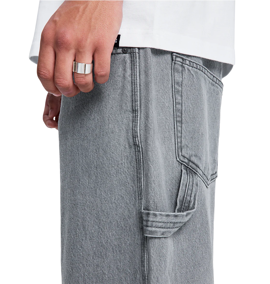 Men's Baggy Denim Carpenter Pants - Image 6