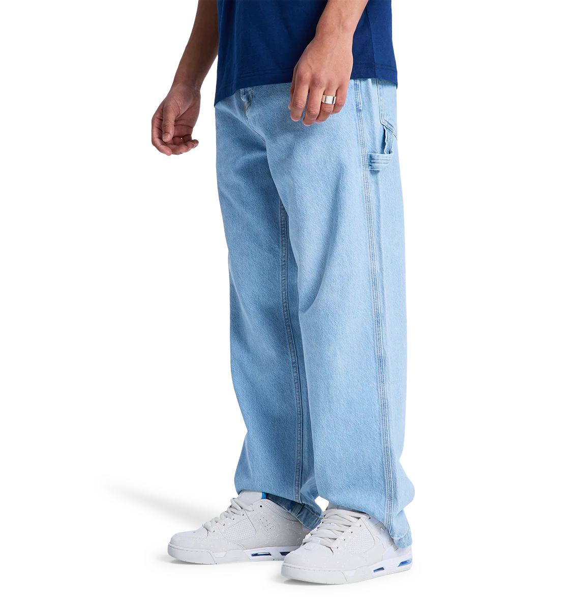 Men's Baggy Denim Carpenter Pants - Image 2