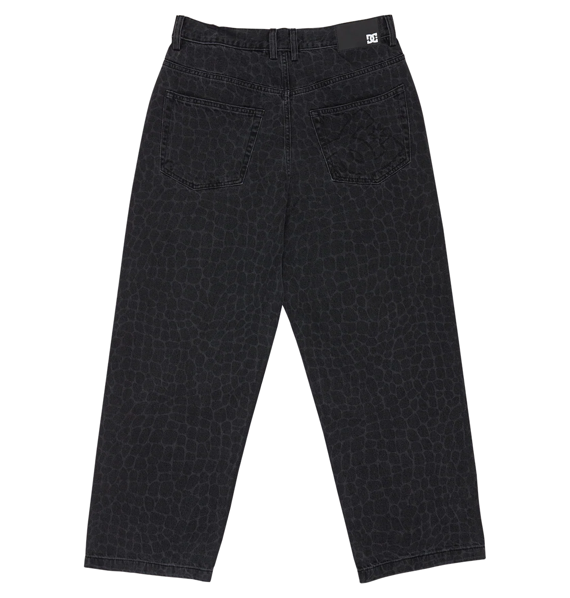 Men's Baggy Denim Snake Print Pants - Image 2