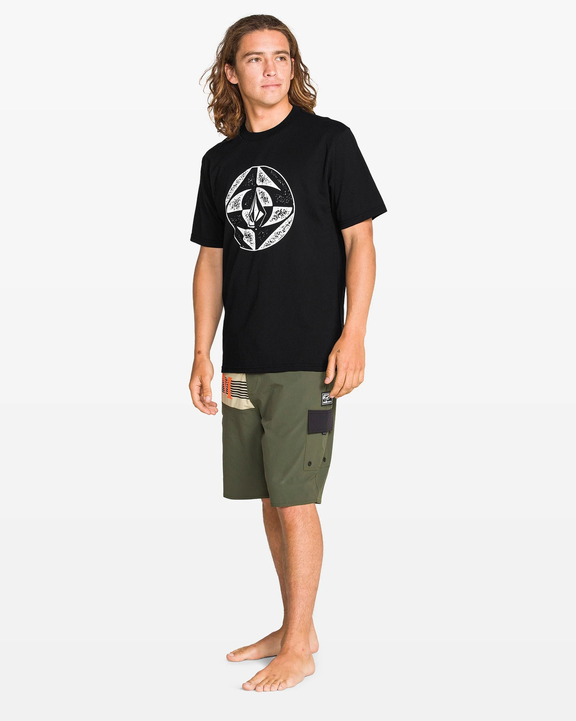 Men's Circle Stone Split Short Sleeve Tee - Image 3