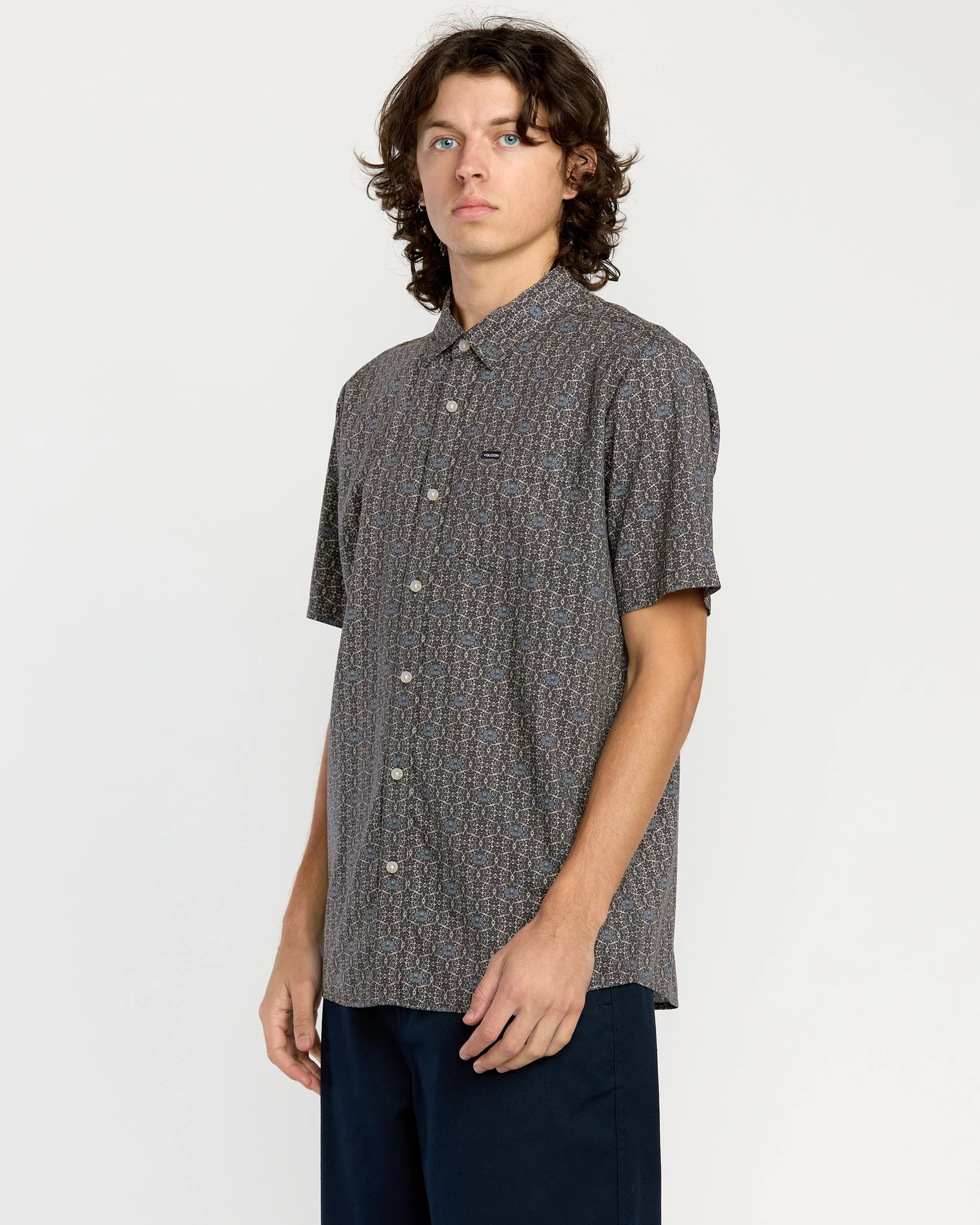 Men's Scaler Stone Woven Short Sleeve Shirt - Image 4
