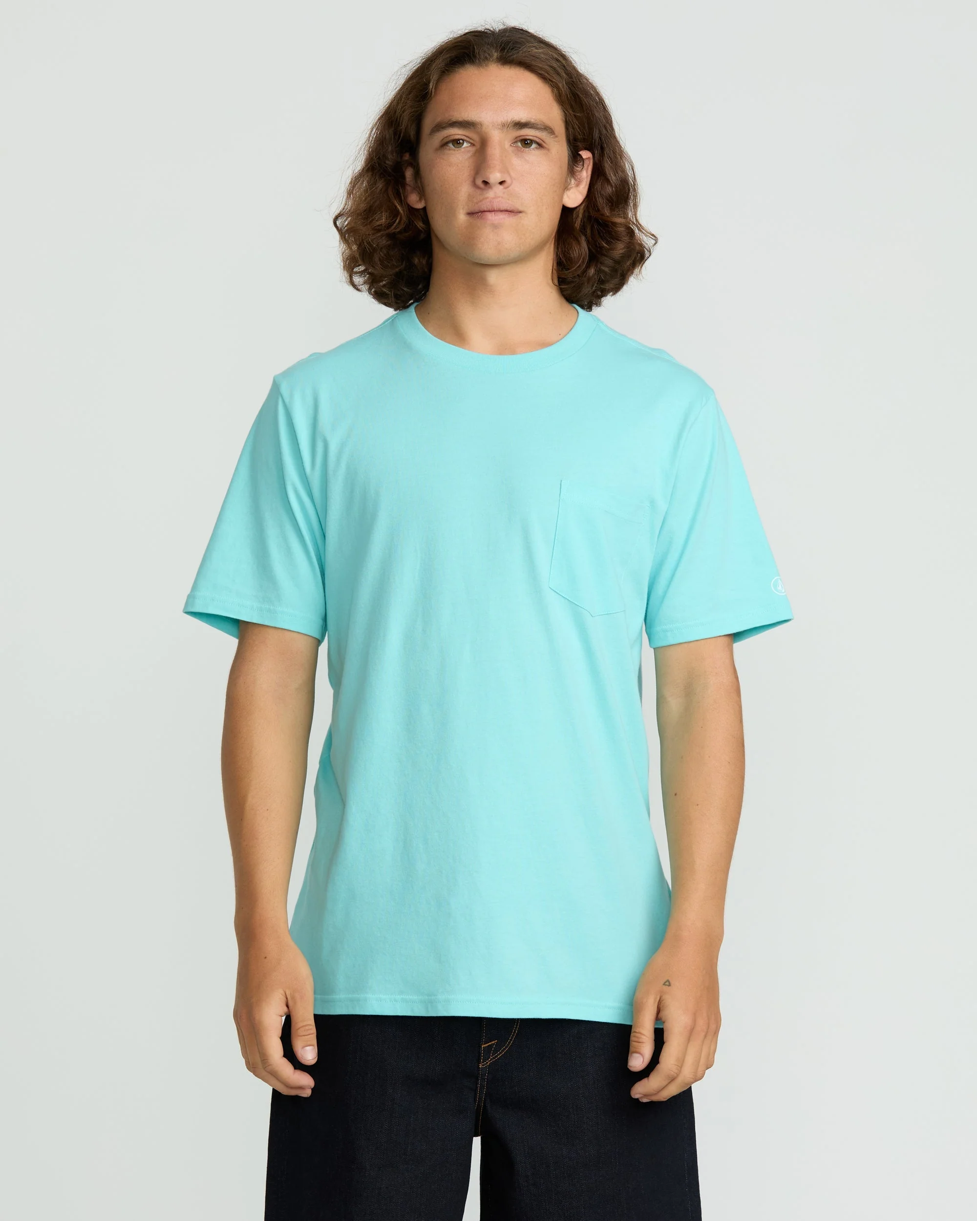 Men's Solid Short Sleeve Pocket Tee