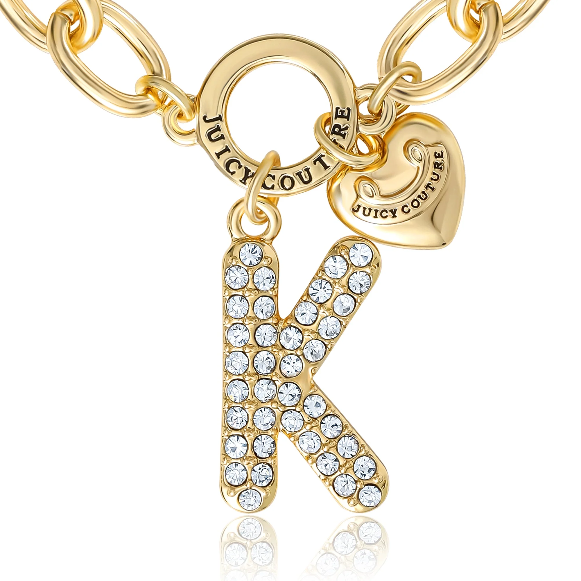 Pavé Initial Charm Bracelet, Letter K - Image 3