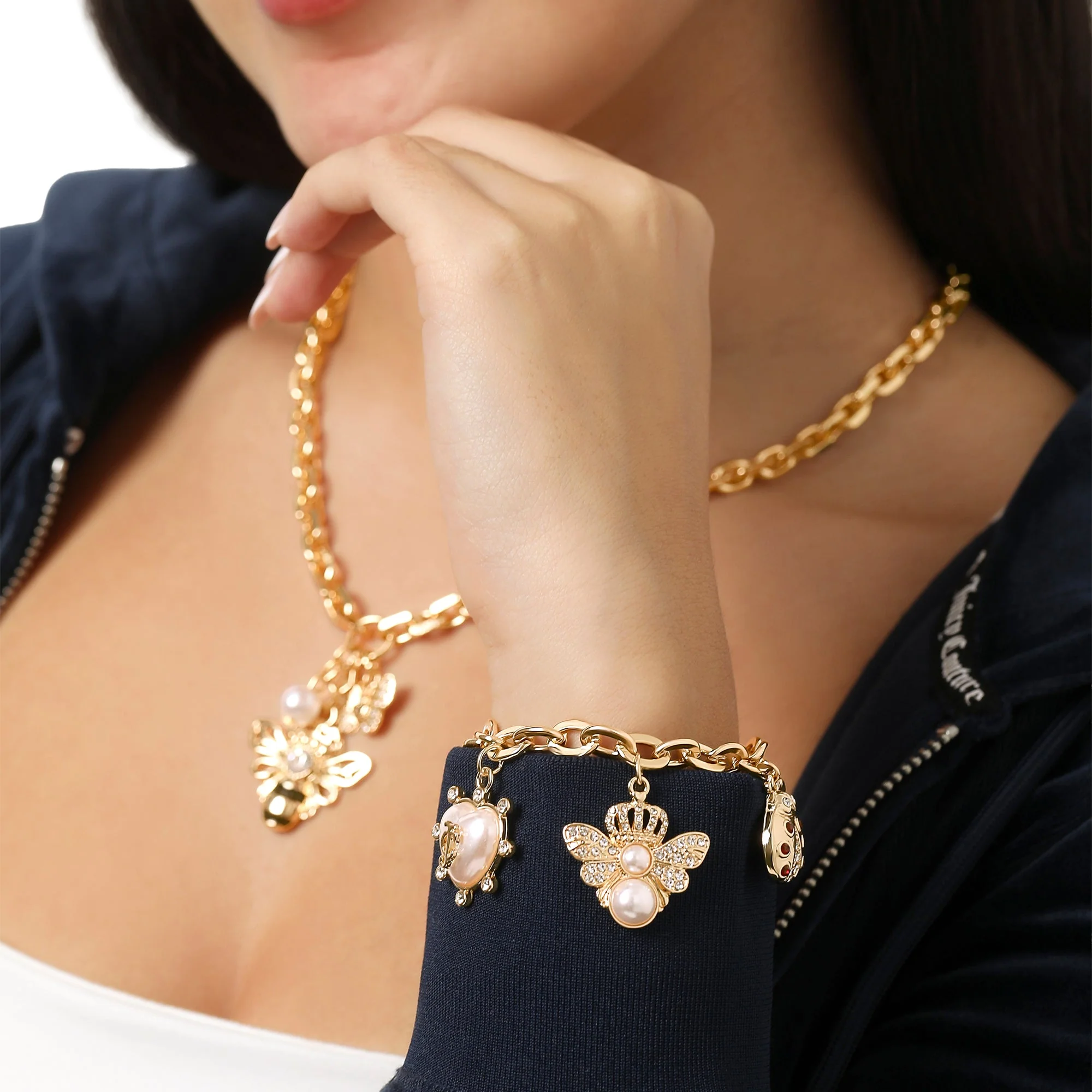 Pearl & Icon Charm Bracelet - Image 2