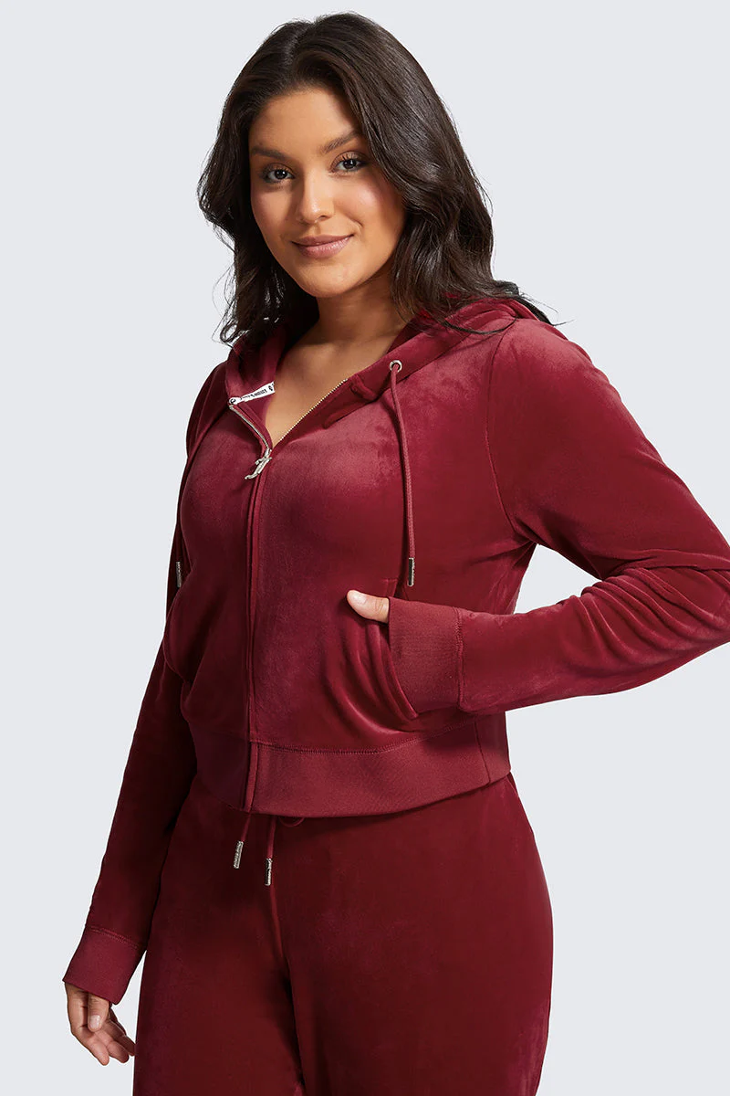 Plus-Size OG Big Bling Velour Hoodie - Image 4
