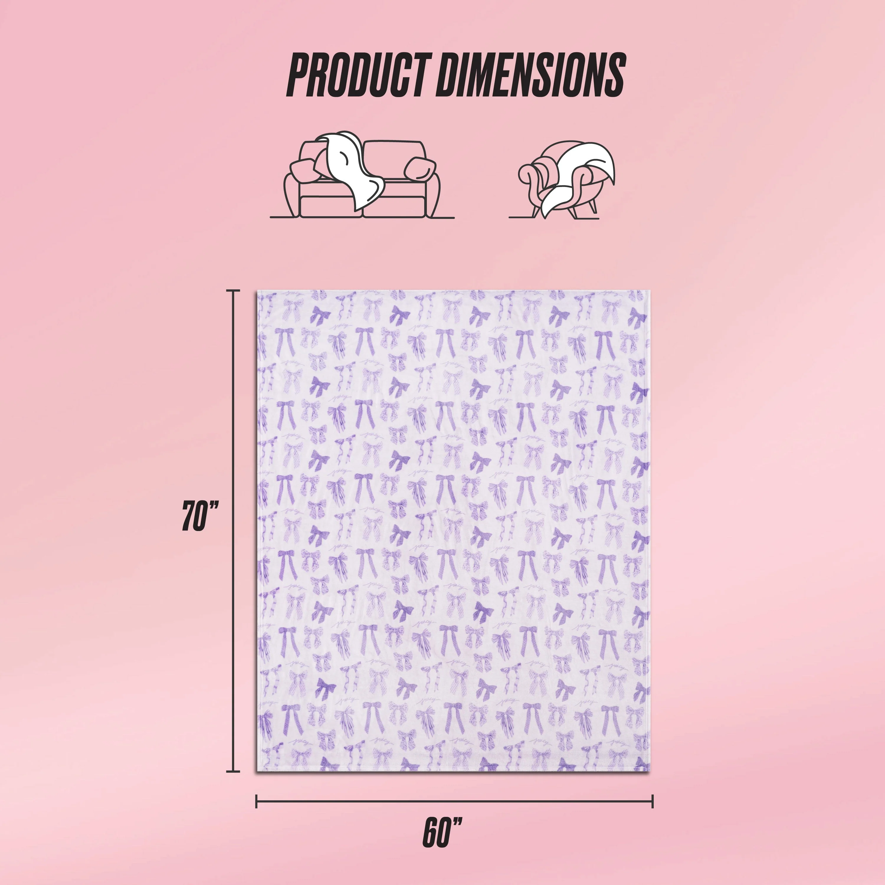 Plush Oversized Throw Blanket, 60" x 70" - Image 2