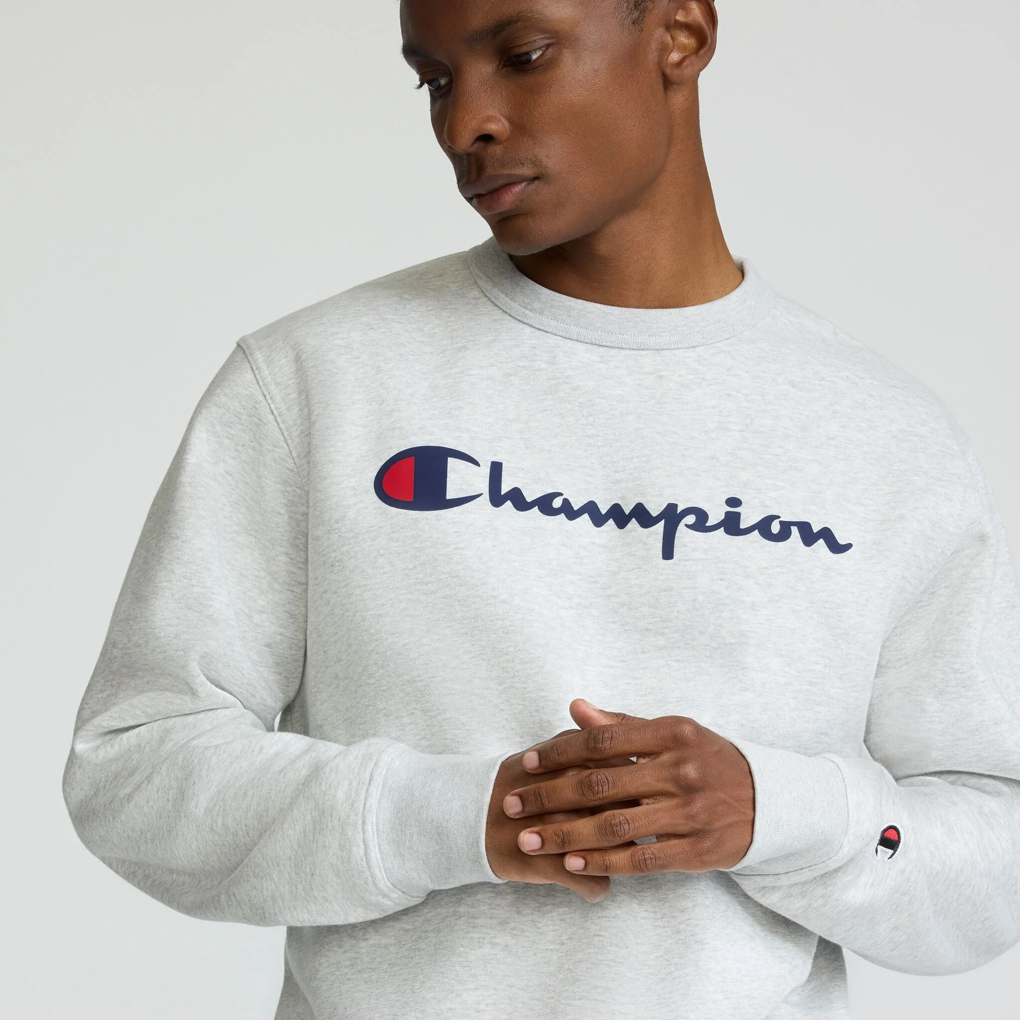 Powerblend Crewneck Sweatshirt, Classic Script Logo - Image 3