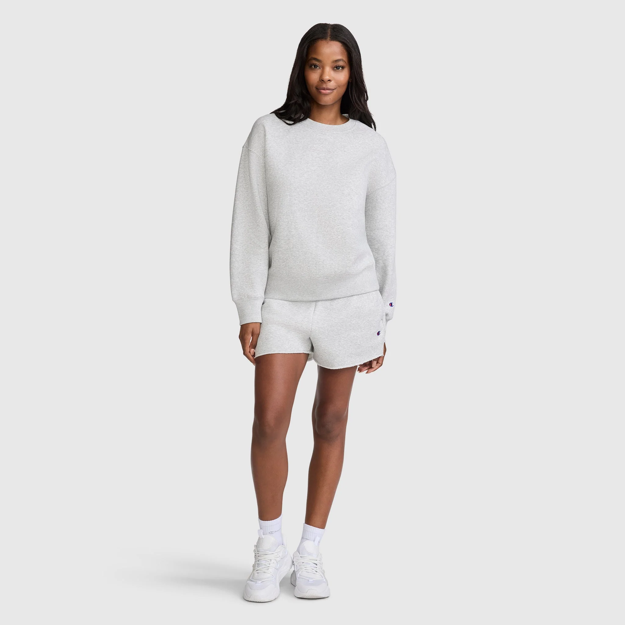Powerblend Crewneck Sweatshirt, Embroidered Script Logo - Image 5