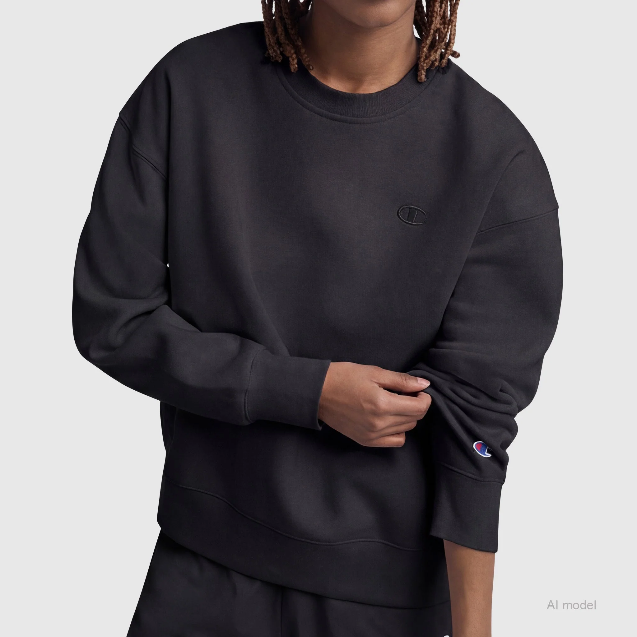 Powerblend Crewneck Sweatshirt, Small "C" - Image 3
