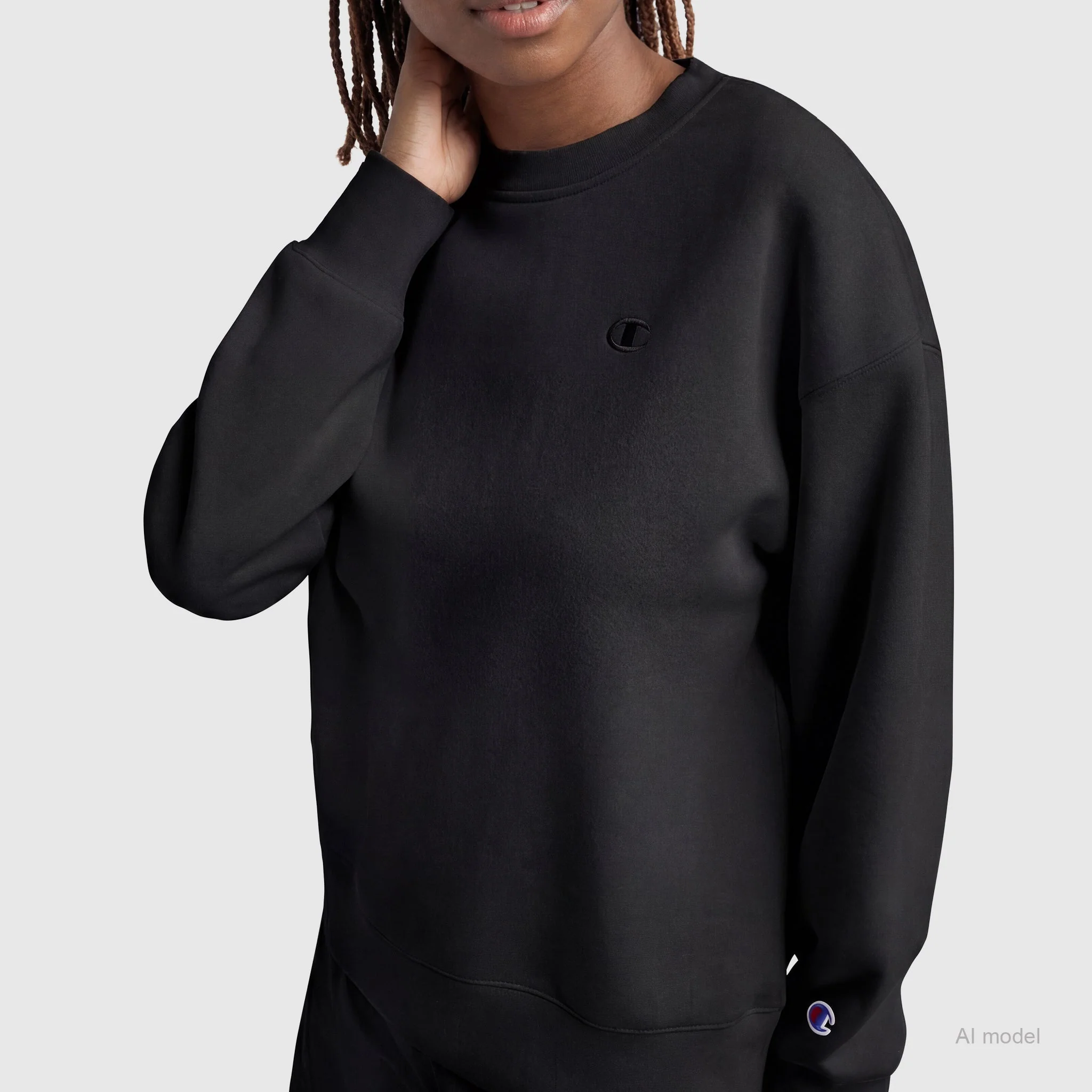 Powerblend Crewneck Sweatshirt, Small "C" - Image 4