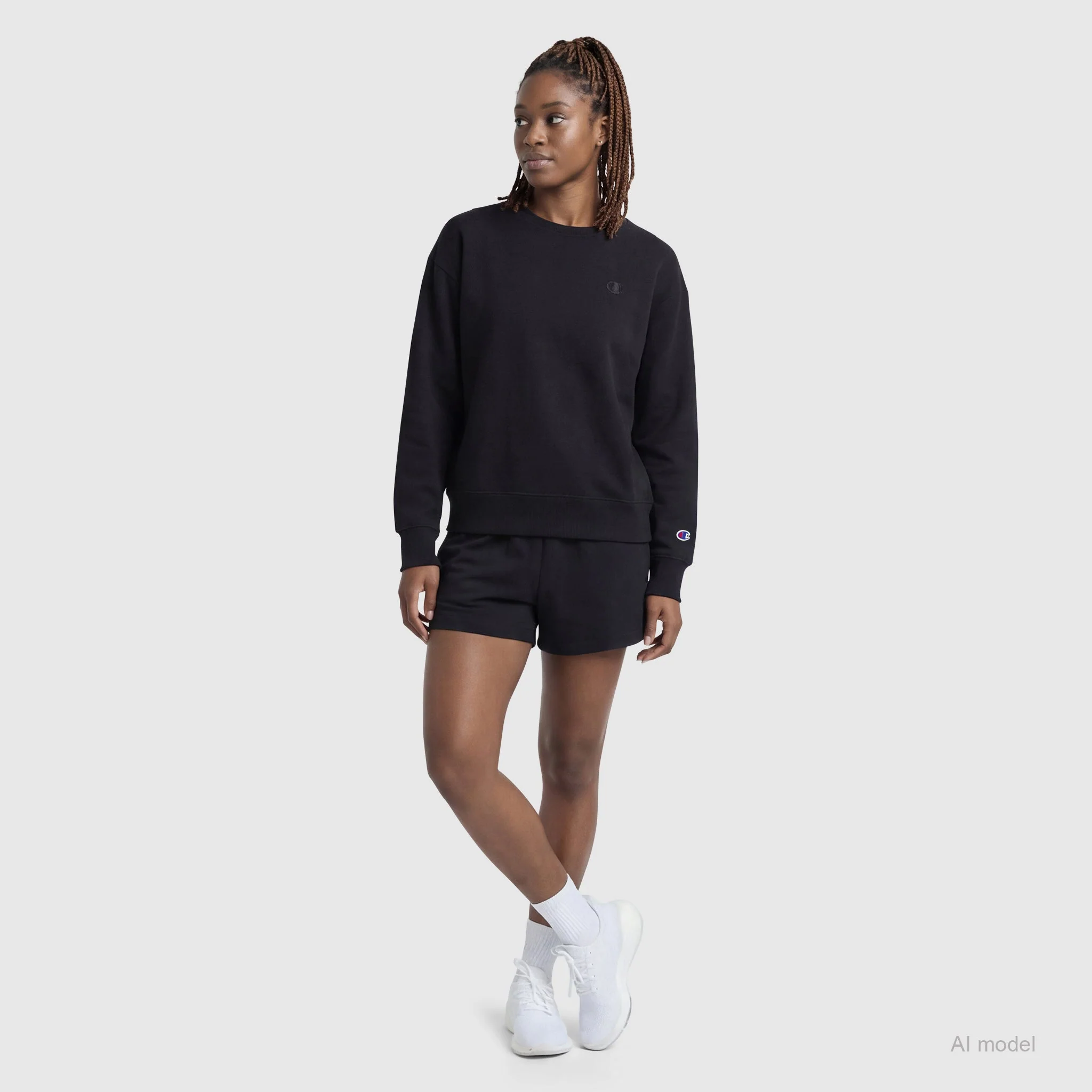 Powerblend Crewneck Sweatshirt, Small "C" - Image 5