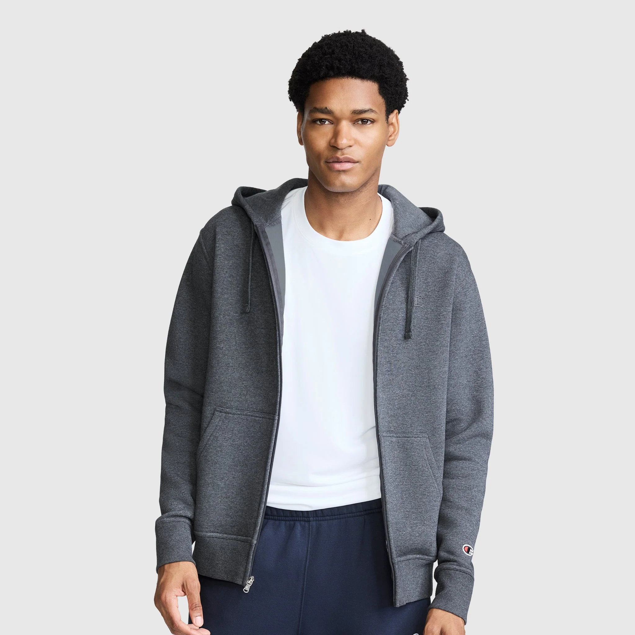 Powerblend Full-Zip Hoodie, C Logo - Image 2