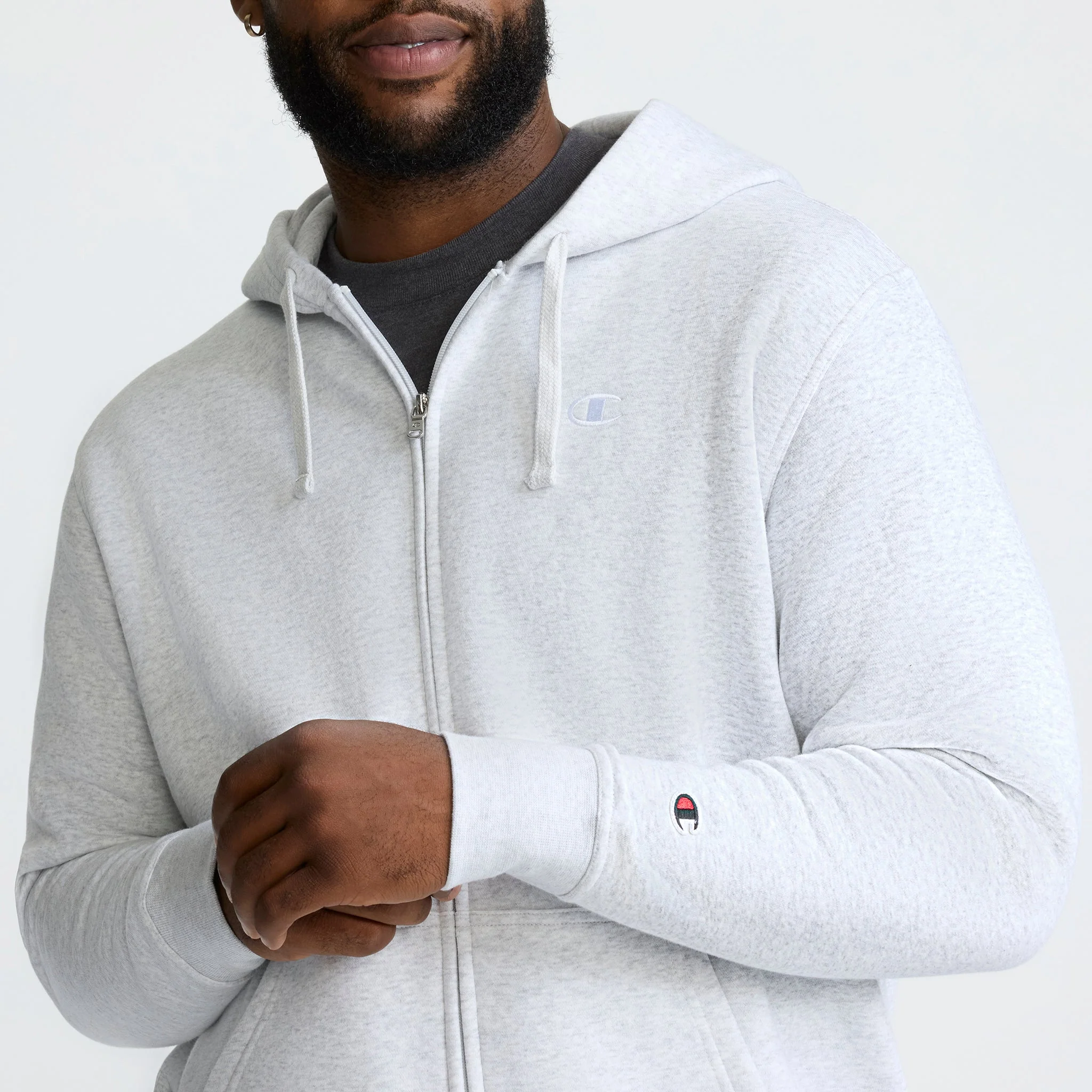 Powerblend Full-Zip Hoodie, C Logo - Big & Tall - Image 3