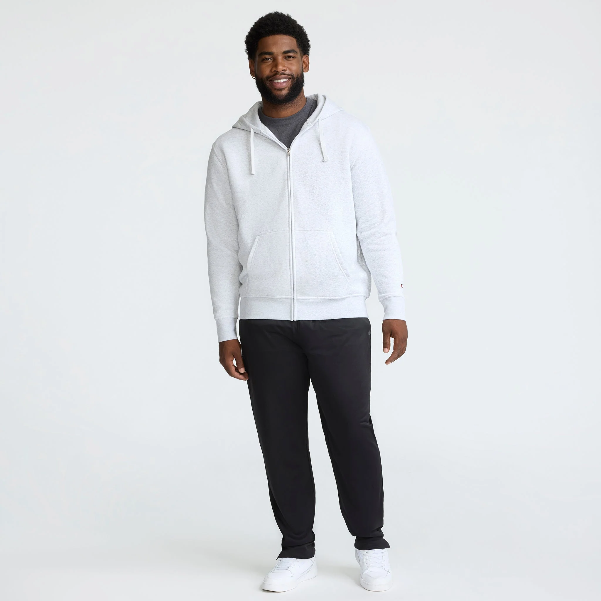 Powerblend Full-Zip Hoodie, C Logo - Big & Tall - Image 4