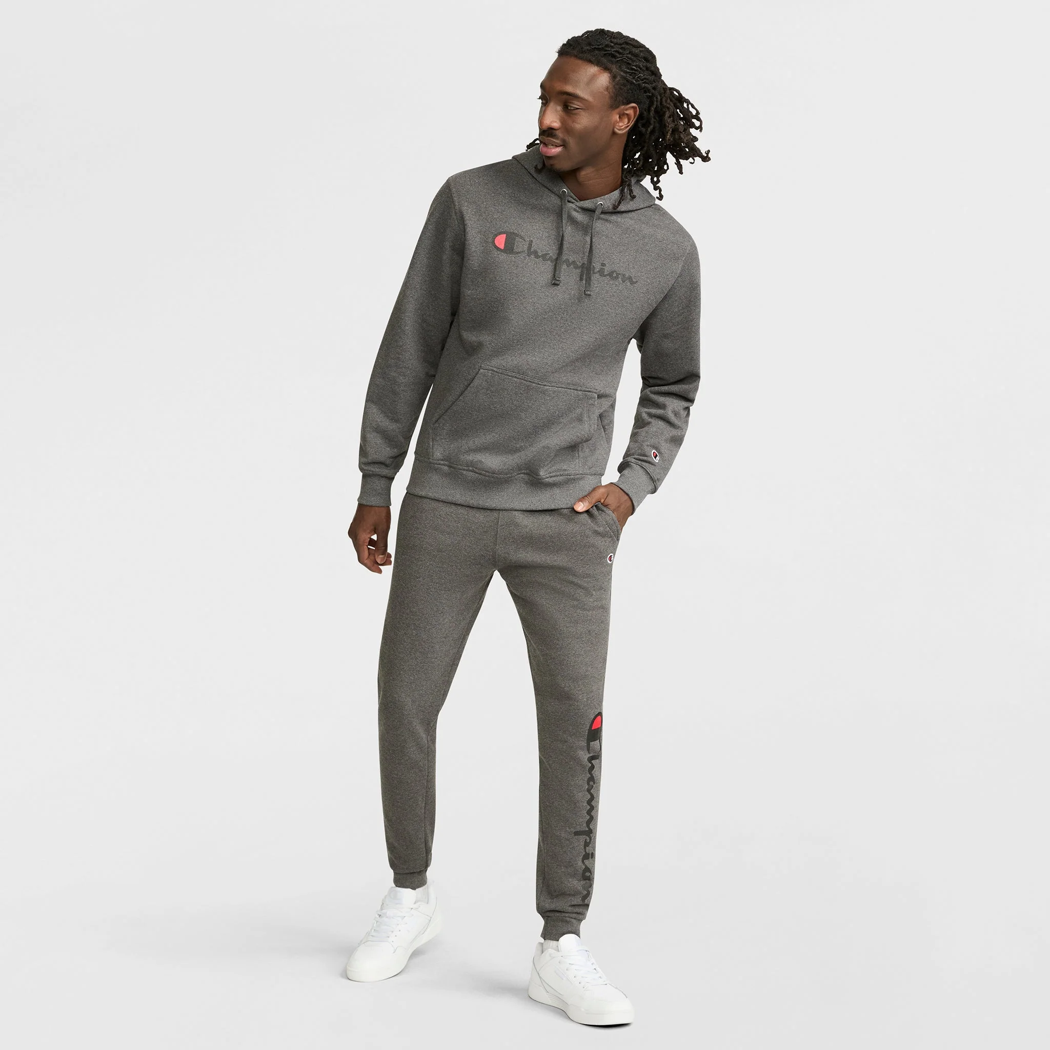 Powerblend Hoodie, Full Script Logo - Image 3