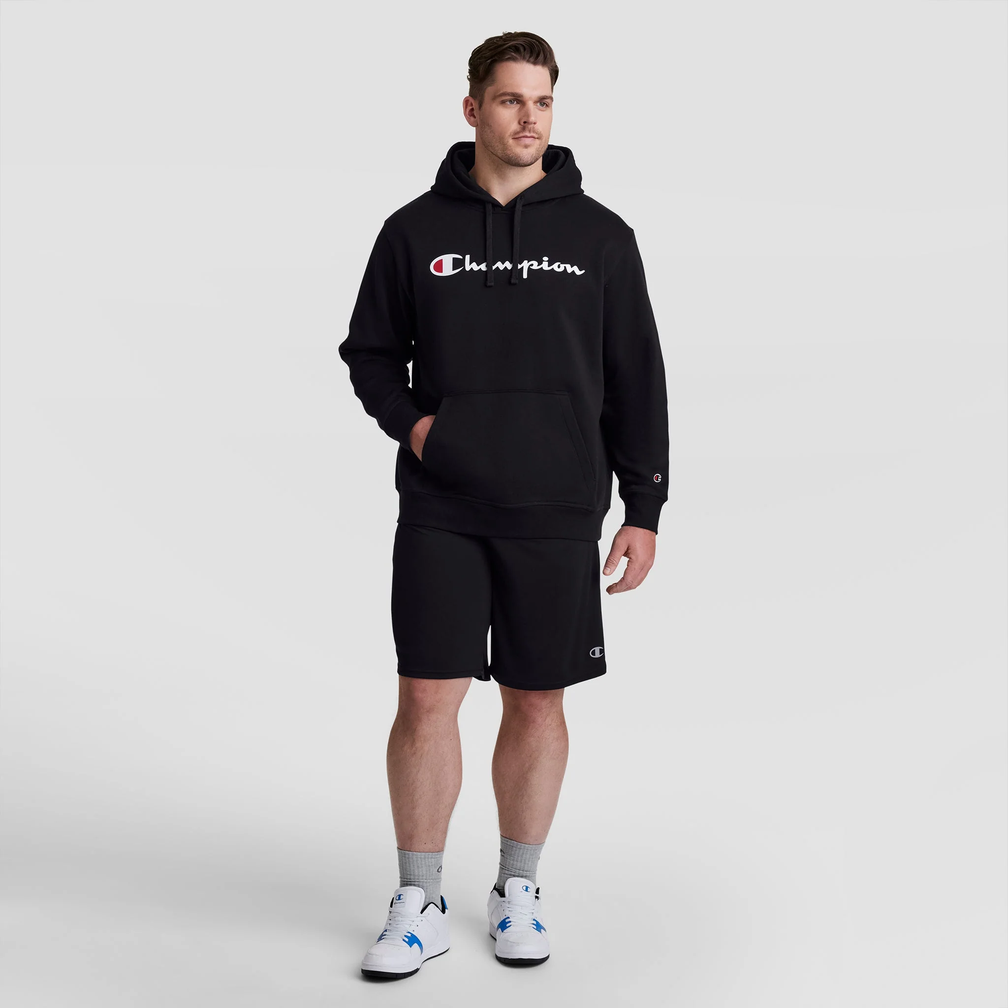Powerblend Hoodie, Full Script Logo - Big & Tall - Image 5