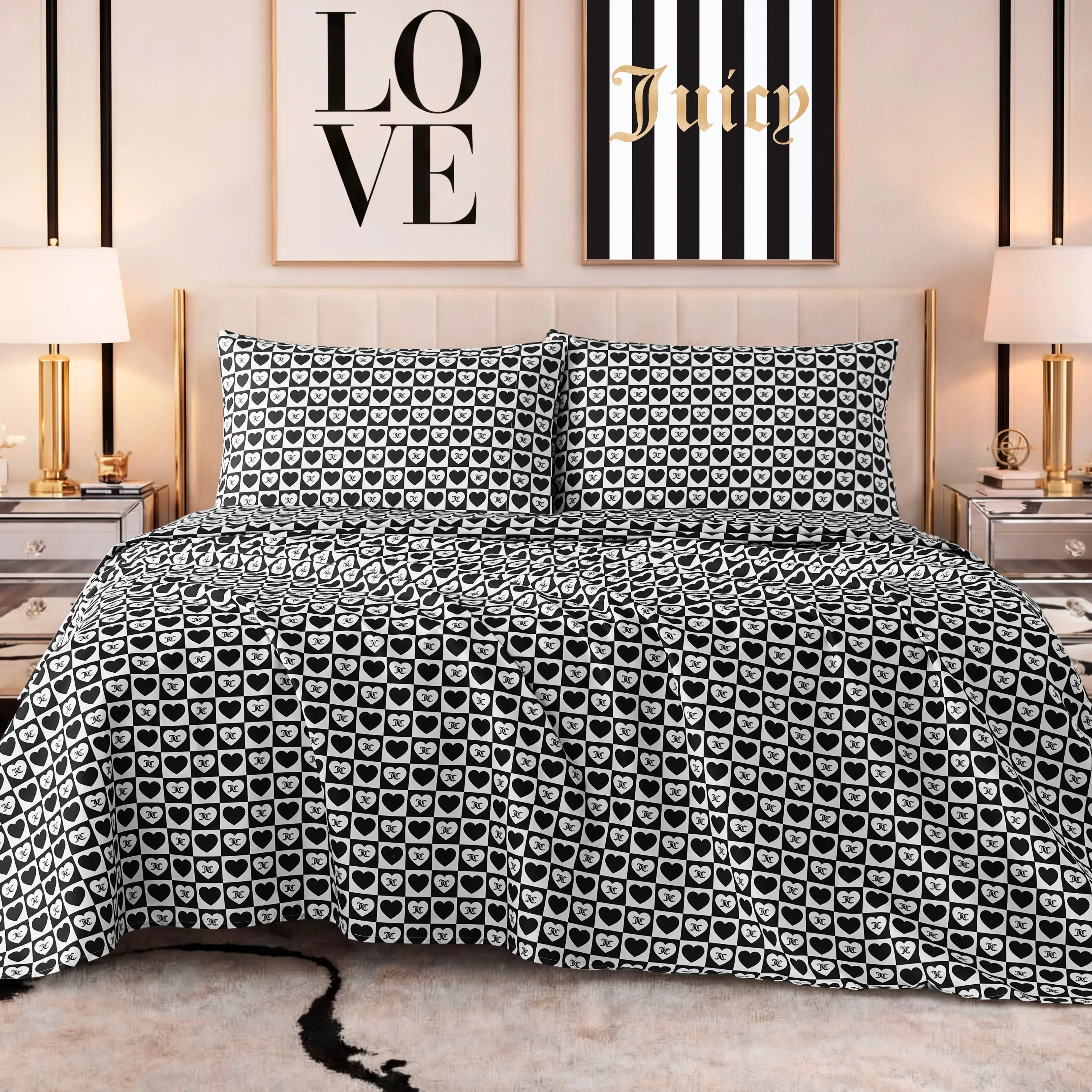 Printed Microfiber Sheet Set - Image 3