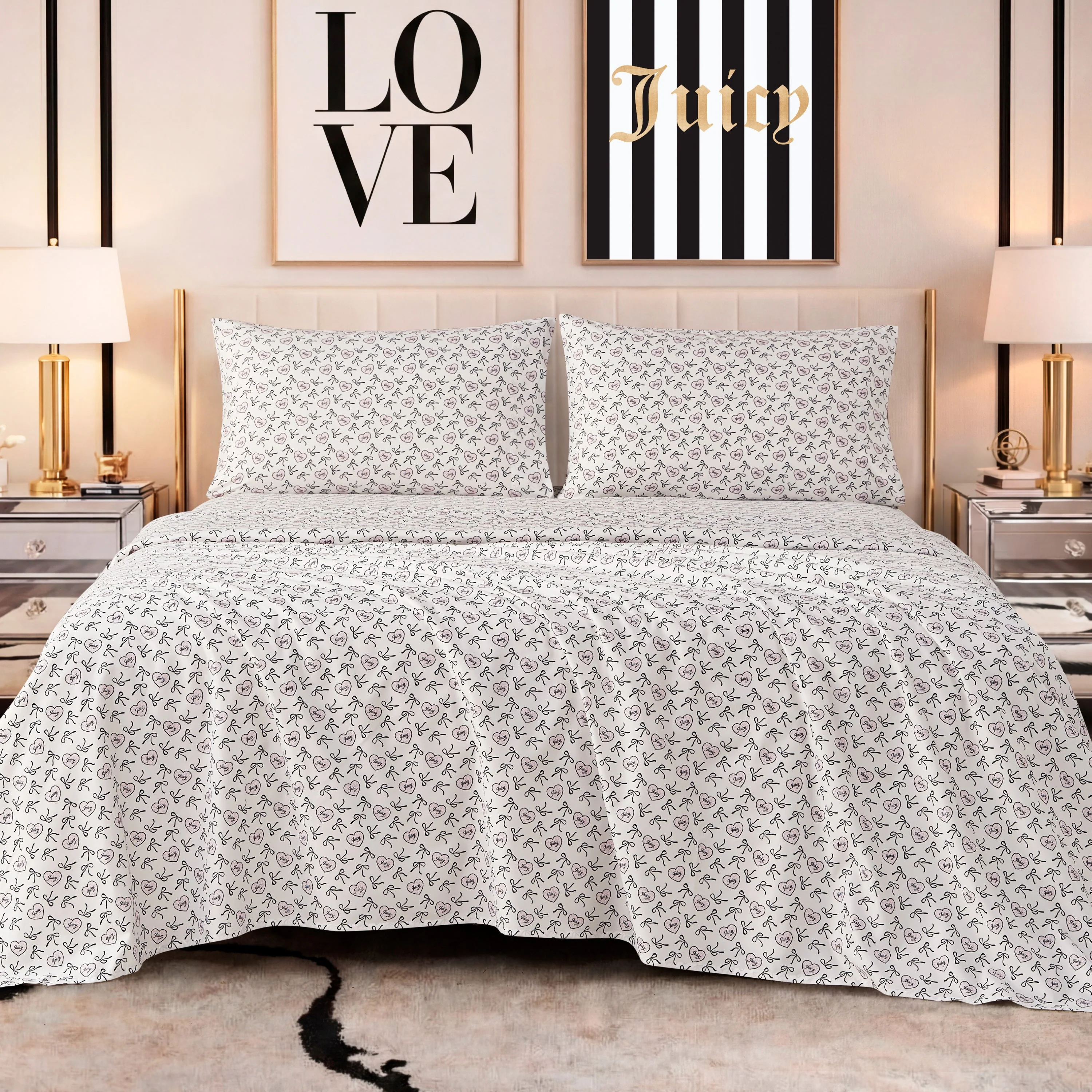 Printed Microfiber Sheet Set - Image 3