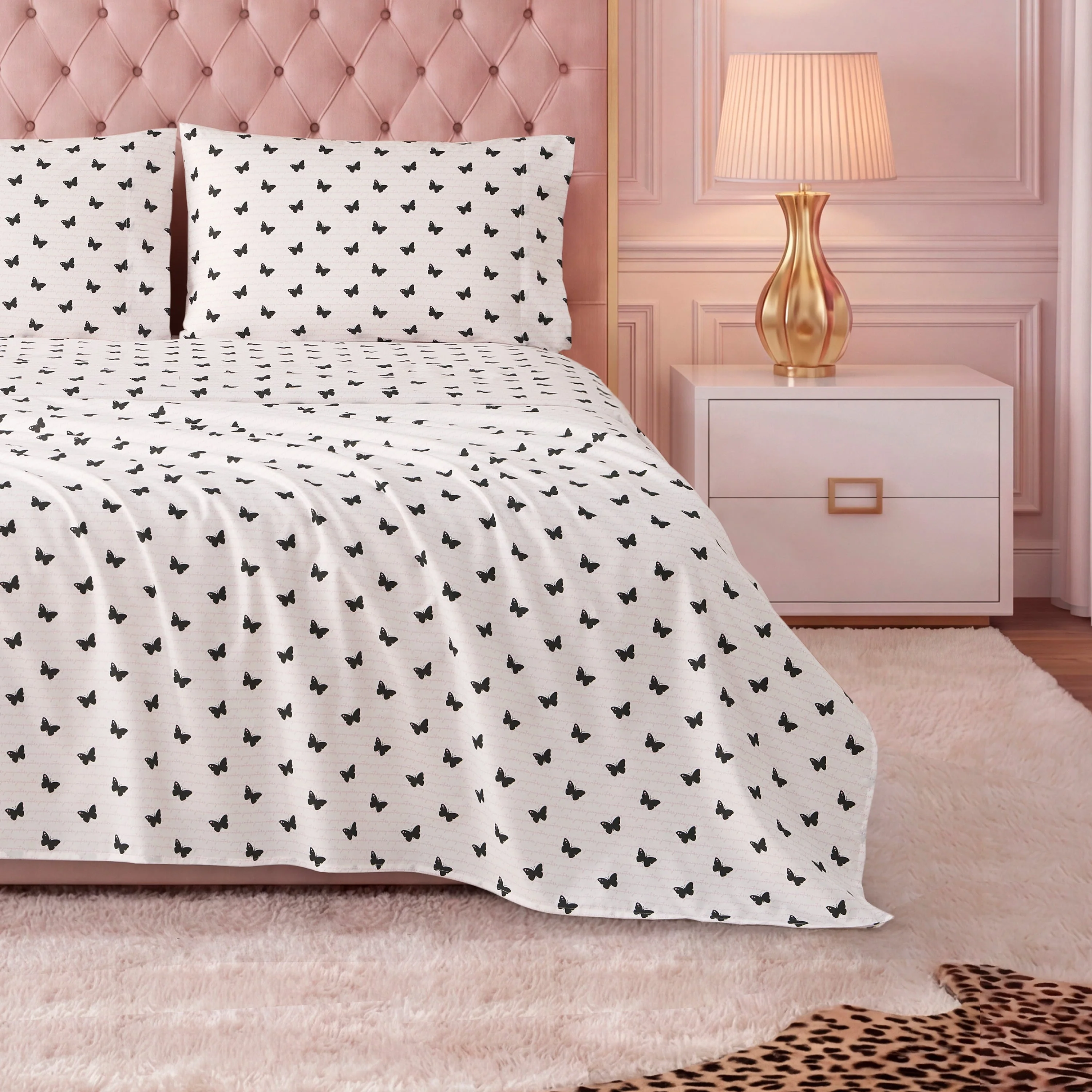 Printed Microfiber Sheet Set - Image 4