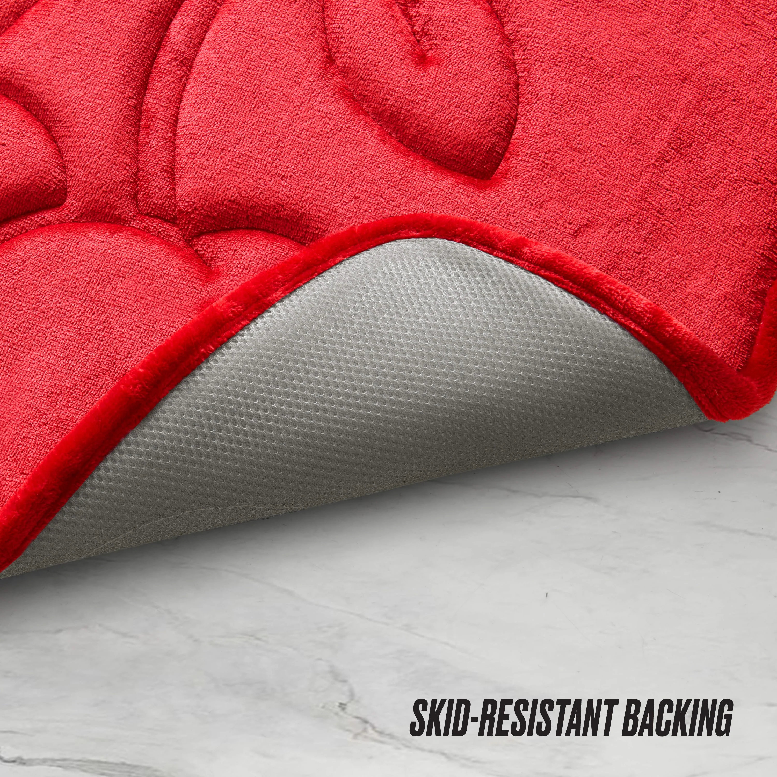 Quilted Memory Foam Bath Mat, 17" x 24" - Image 5