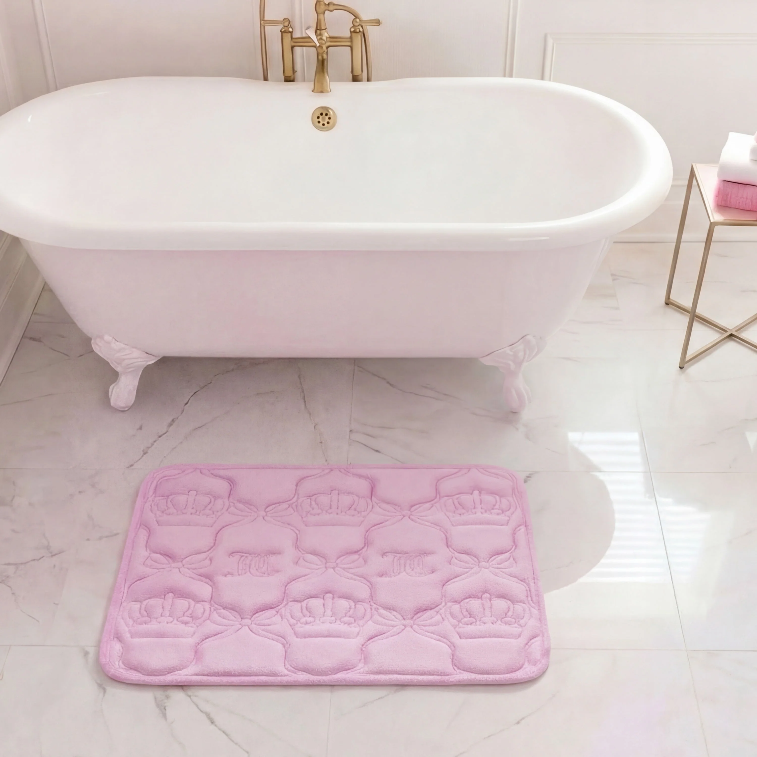 Quilted Memory Foam Bath Mat, 17" x 24"