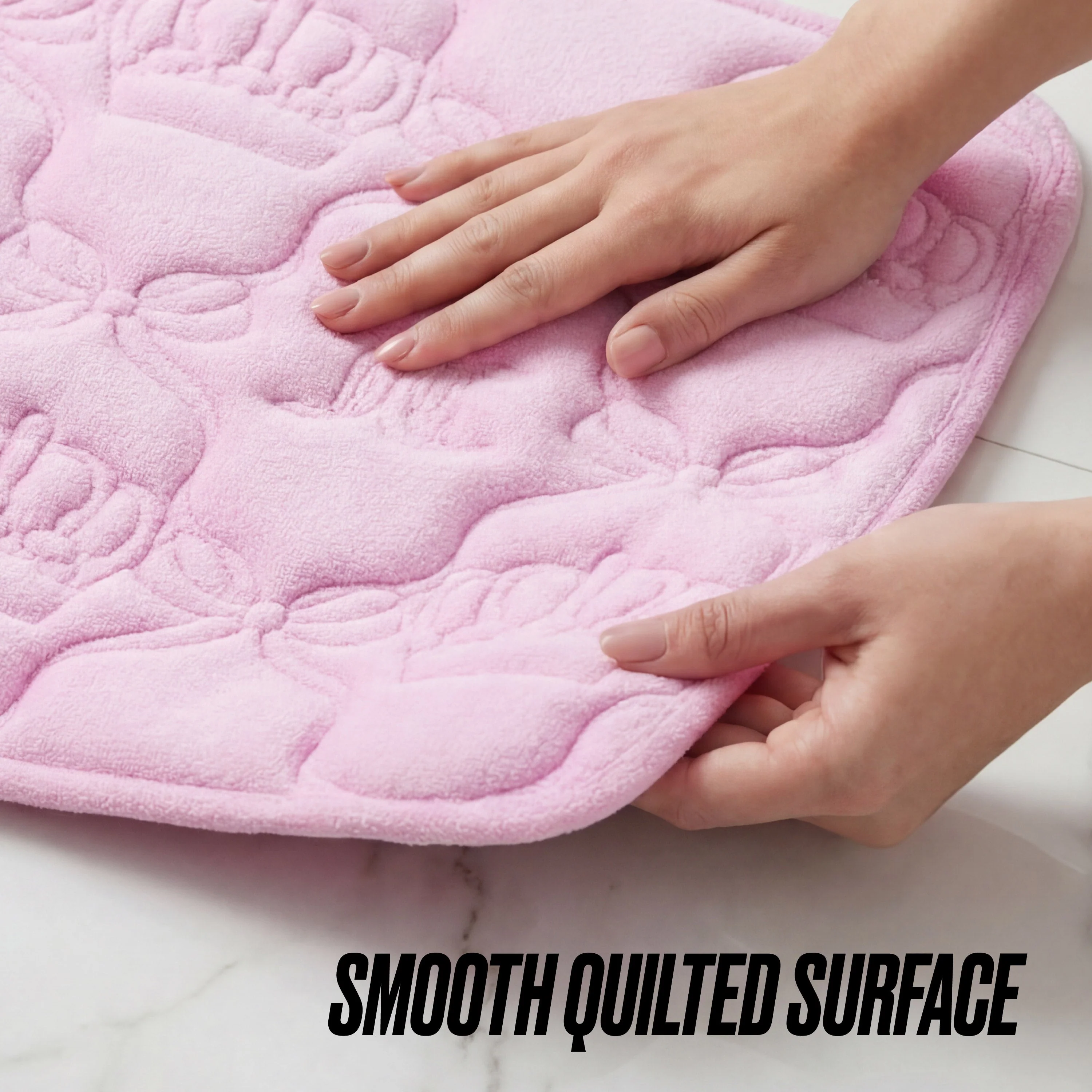 Quilted Memory Foam Bath Mat, 17" x 24" - Image 6